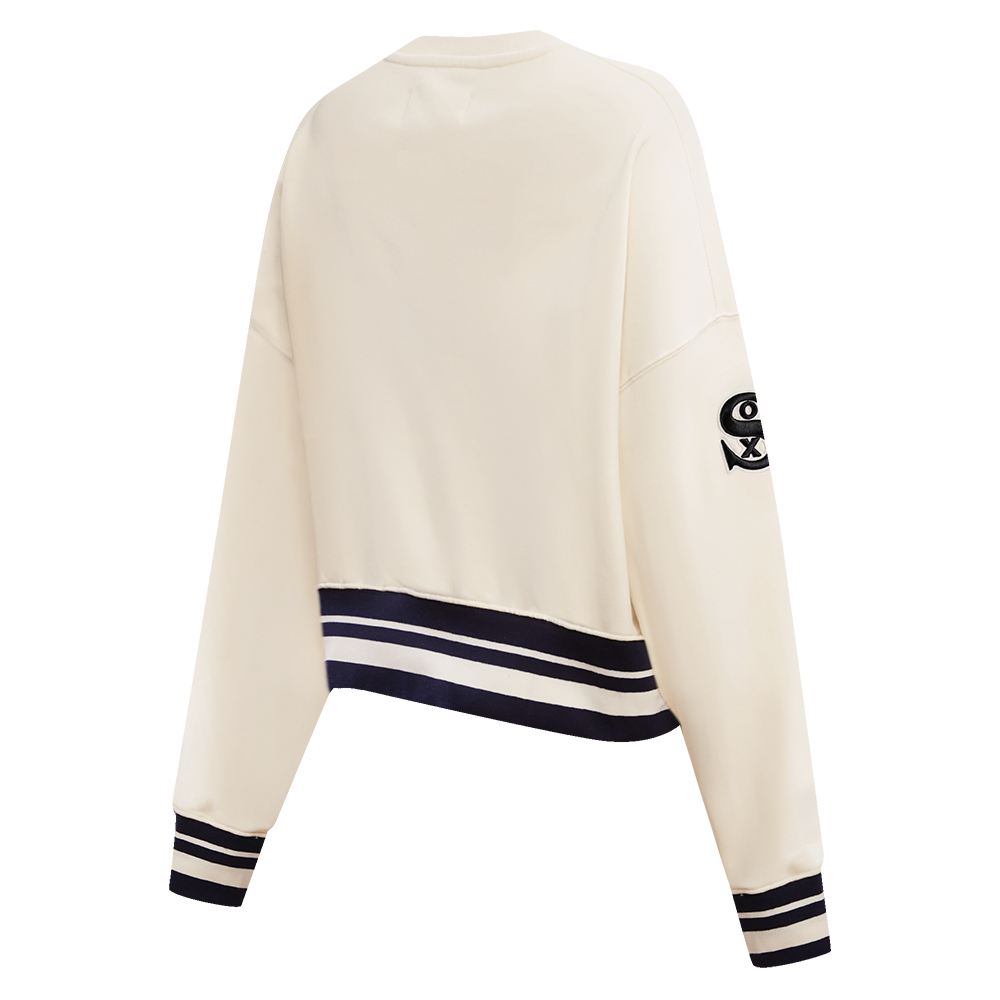 Pro Standard Women's Chicago White Sox Retro Classics Crewneck - Eggshell - EGGSHELL Thumbnail View 4