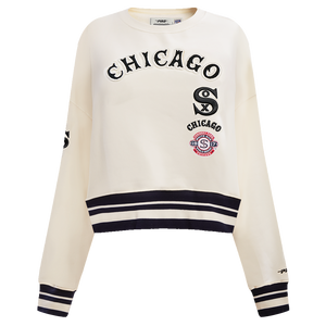 Pro Standard Women's Chicago White Sox Retro Classics Crewneck - Eggshell