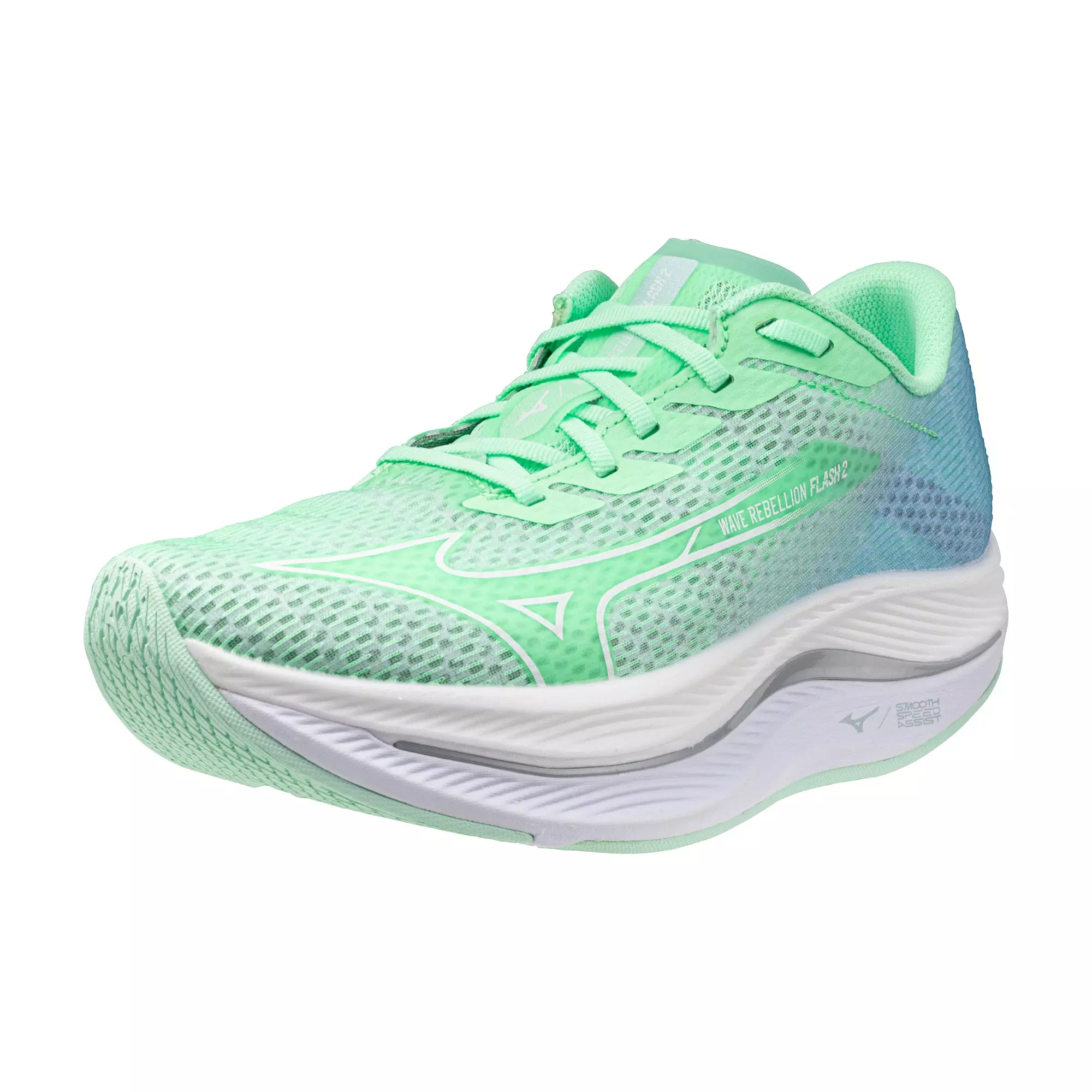Mizuno Wave Rebellion Flash 2 "Neo Mint/White" Women's Running Shoe - MINT/WHITE