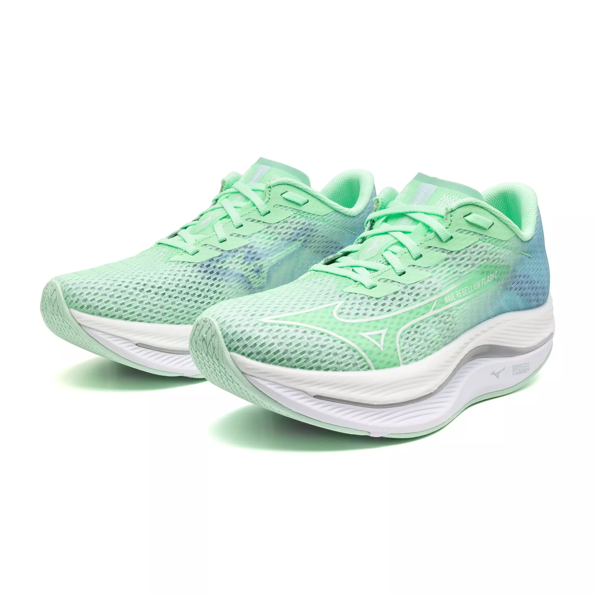 Mizuno Wave Rebellion Flash 2 "Neo Mint/White" Women's Running Shoe - MINT/WHITE