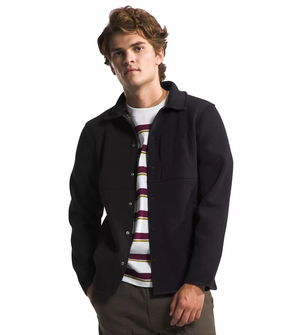 The North Face Men's Polar Front Range Fleece Shacket - Black - BLACK