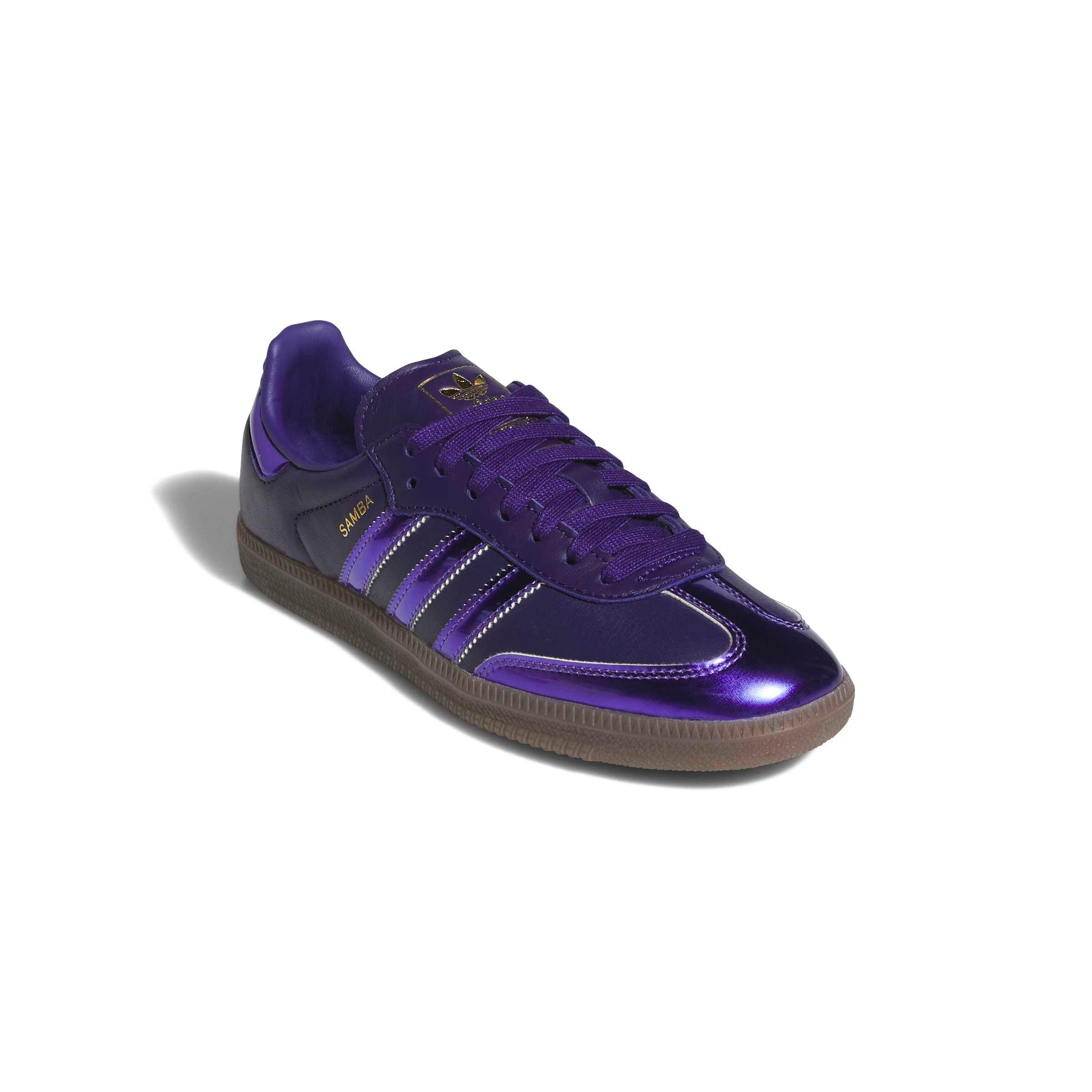 adidas Originals Samba LT "Collegiate Purple/Purple Rush/Gold Metallic" Women's Shoe - PURPLE/PURPLE/GOLD Thumbnail View 3