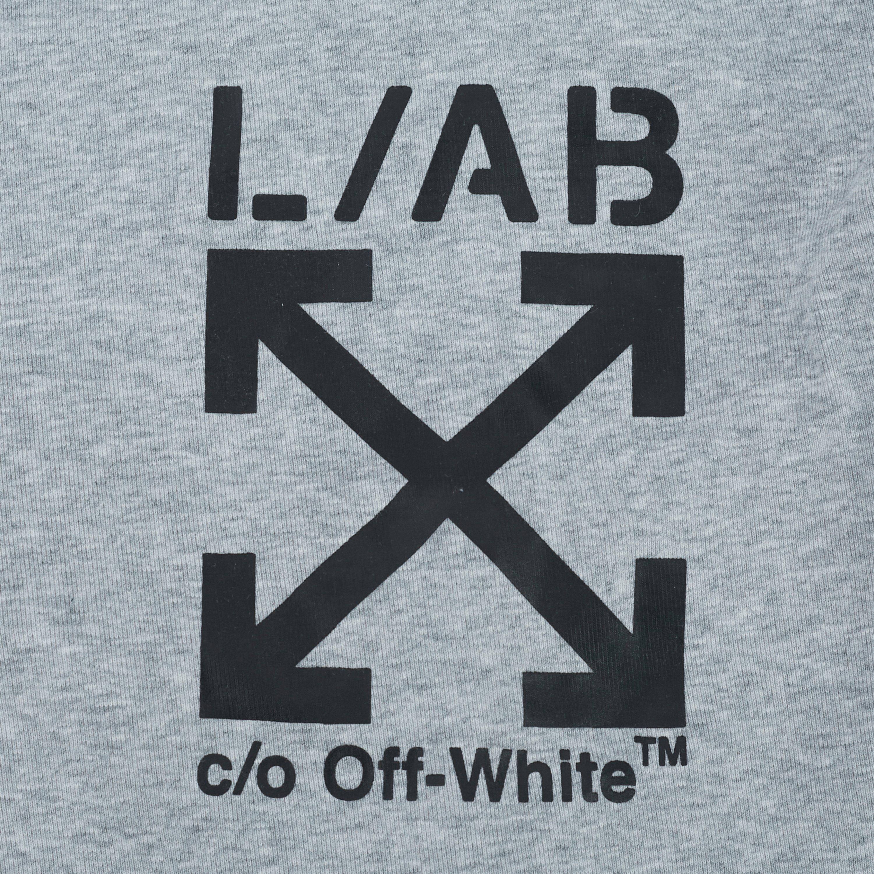 L/AB c/o Off-White Men's Horizontal Repeat Big Arrow 3" Trunk (3 Pack) - Black/White/Grey - BLACK/WHITE/GREY