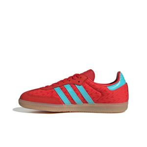 adidas Originals Samba OG "Red/Pulse Aqua/Gold Metallic" Women's Shoe