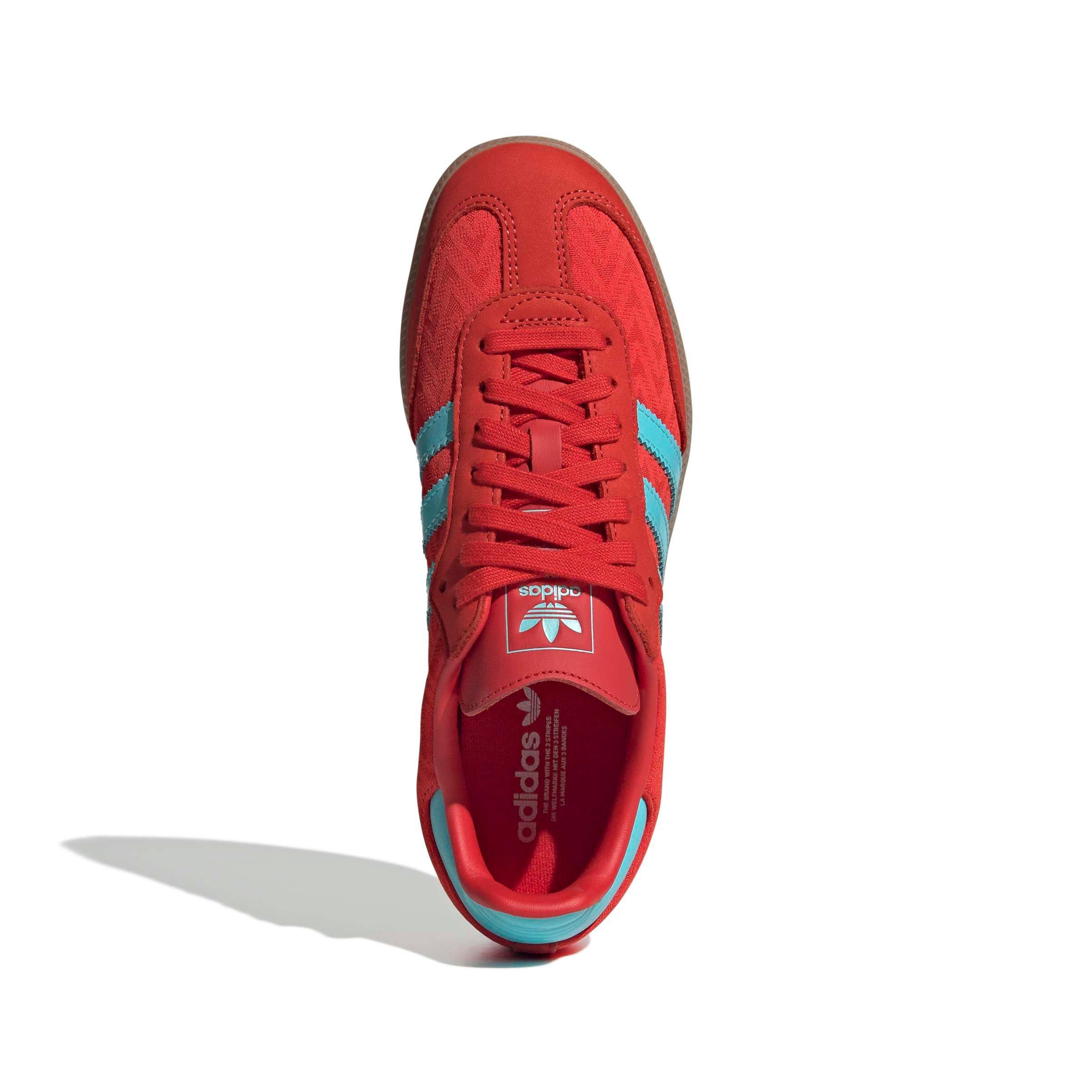 adidas Originals Samba OG "Red/Pulse Aqua/Gold Metallic" Women's Shoe - RED/AQUA/GOLD Thumbnail View 5