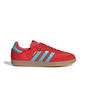 adidas Originals Samba OG "Red/Pulse Aqua/Gold Metallic" Women's Shoe