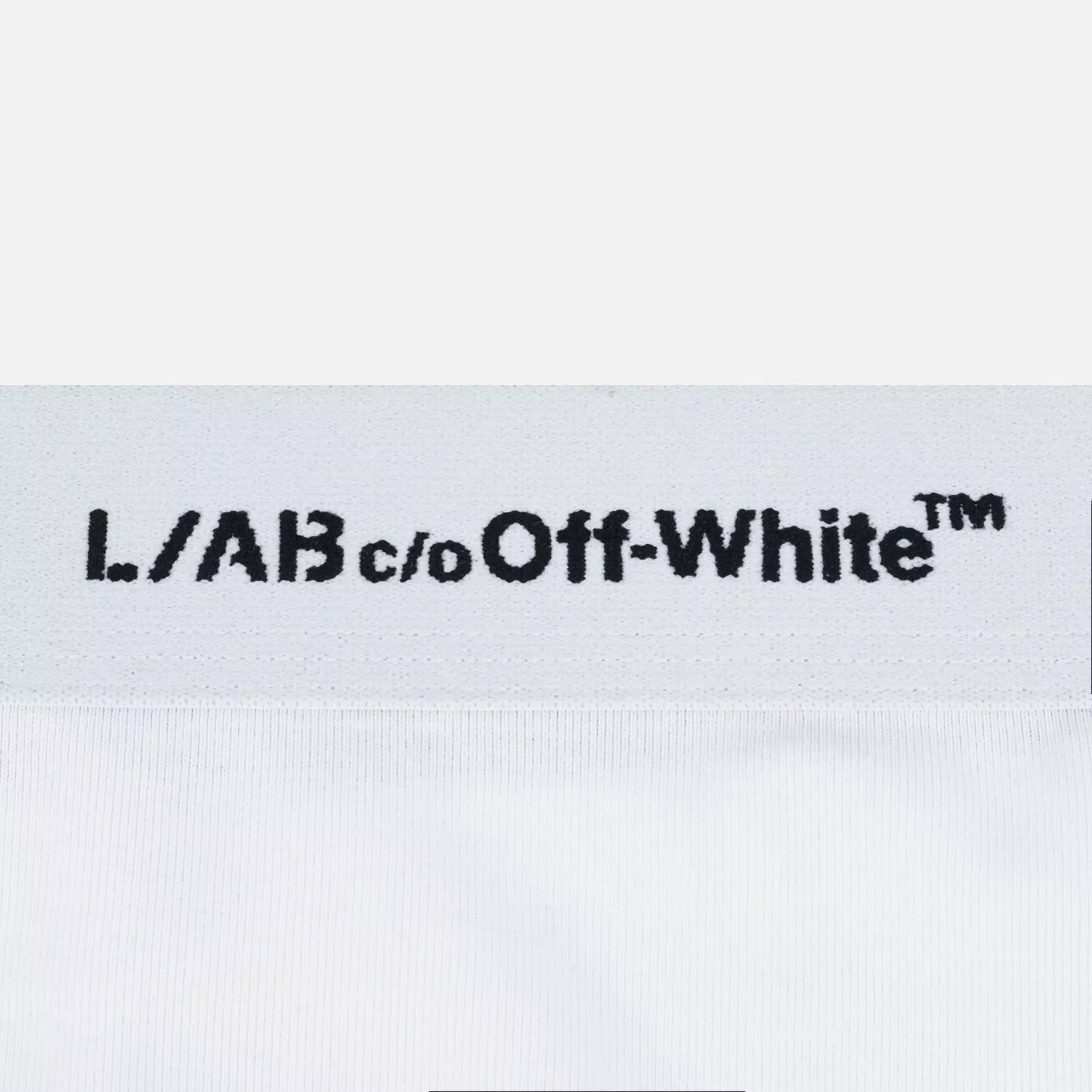 L/AB c/o Off-White Men's Horizontal Repeat Big Arrow 6" Boxer Brief (3 Pack) - Black/White/Grey - BLACK/WHITE/GREY