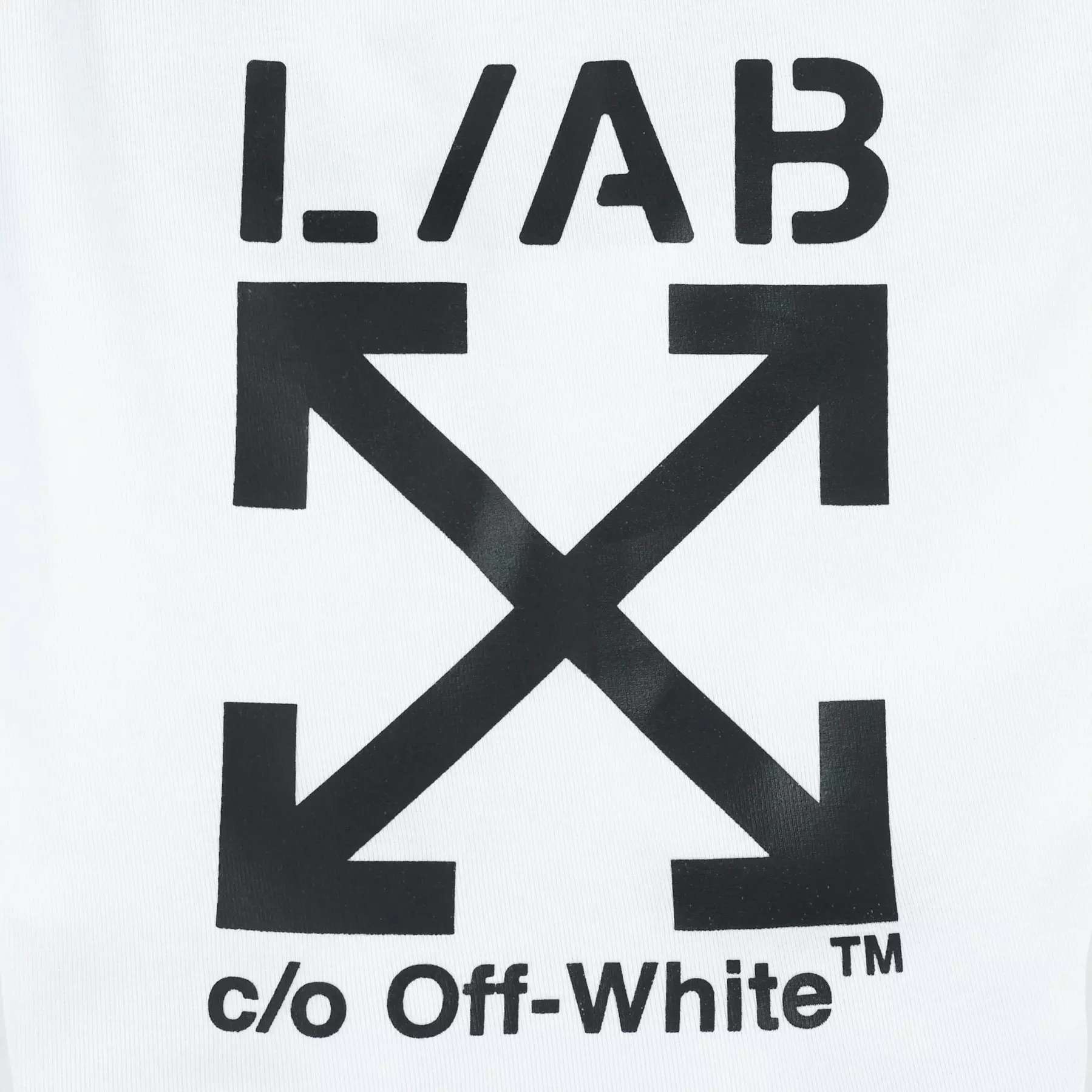 L/AB c/o Off-White Men's Horizontal Repeat Big Arrow 6" Boxer Brief (3 Pack) - Black/White/Grey - BLACK/WHITE/GREY