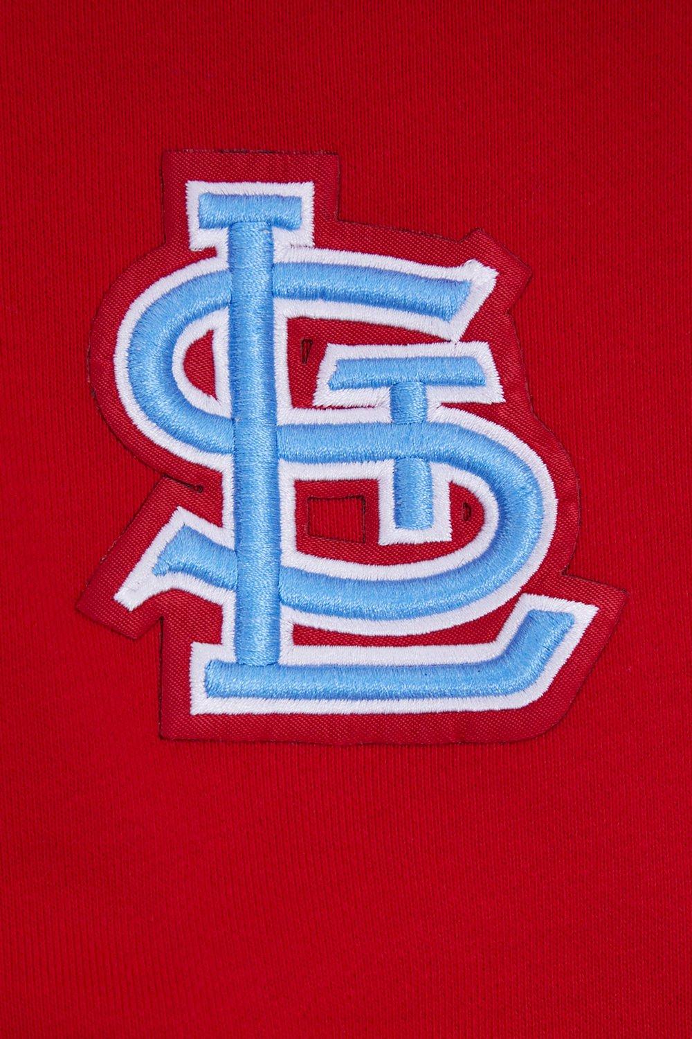 Pro Standard Women's MLB St. Louis Cardinals Retro Classic Cropped Fleece Hoodie -Red - RED Thumbnail View 5