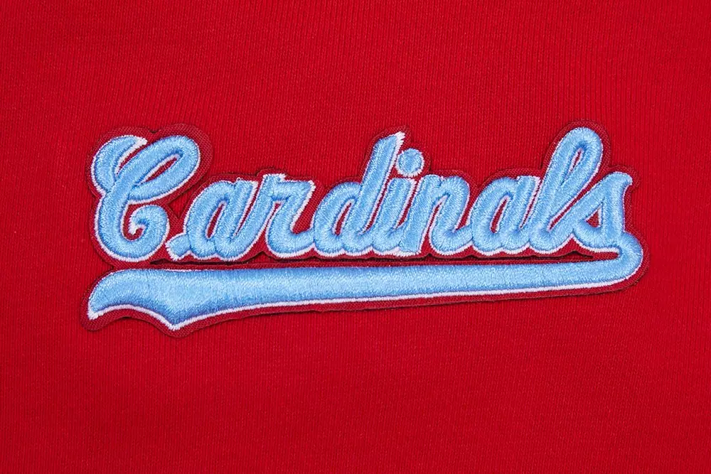 Pro Standard Women's MLB St. Louis Cardinals Retro Classic Cropped Fleece Hoodie -Red - RED