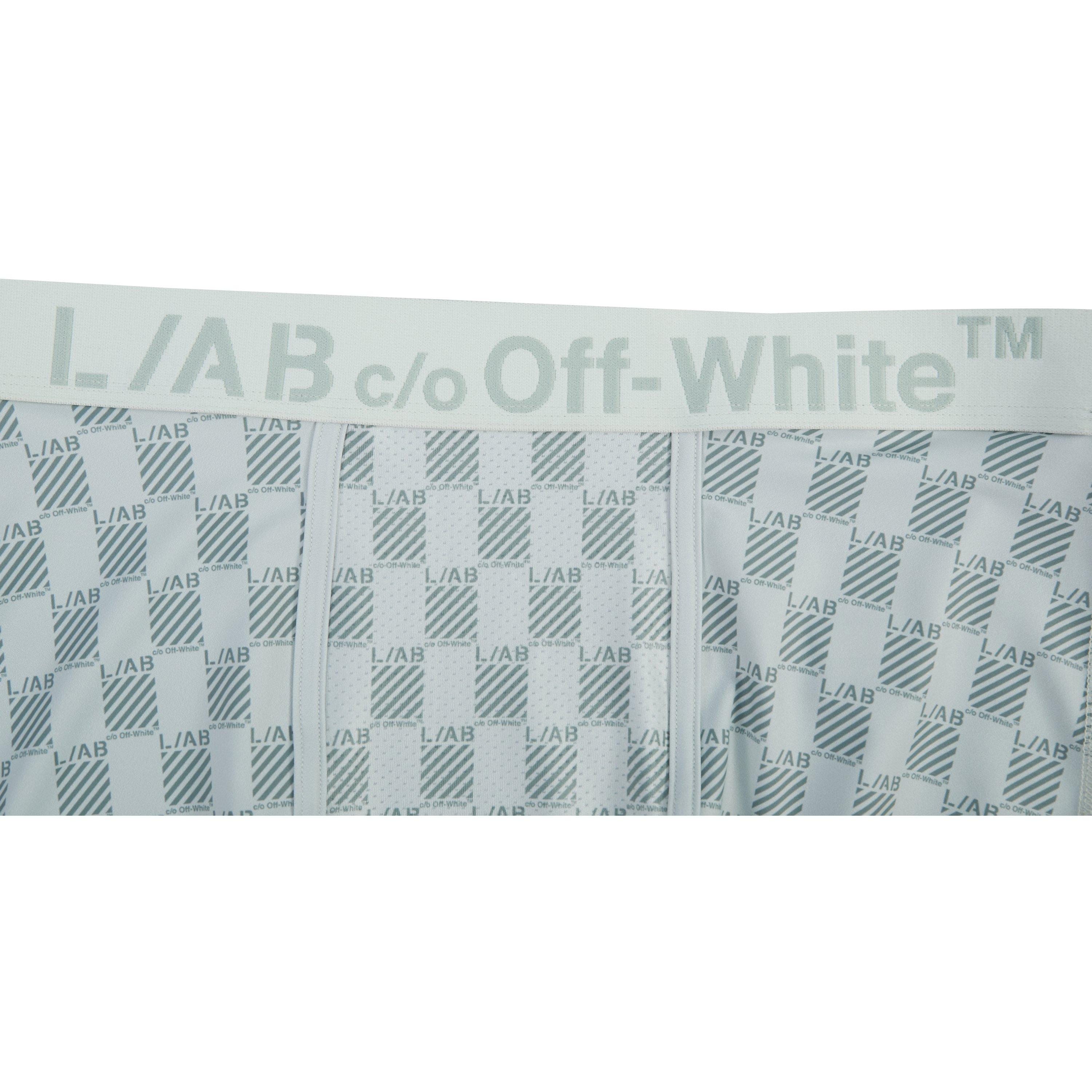L/AB c/o Off-White Men's Horizontal Repeat All Over Print Boxer Brief - Green - GREEN