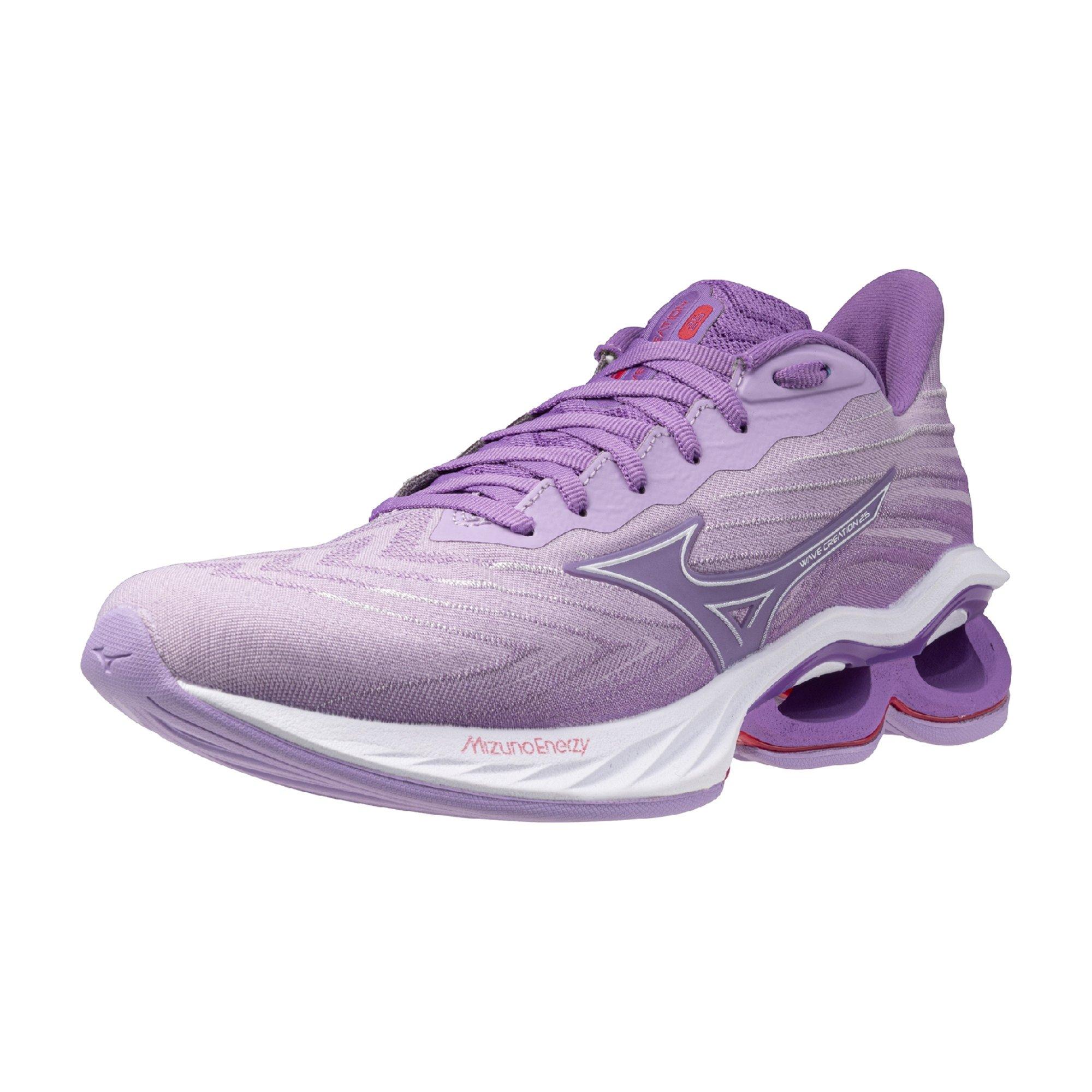 Mizuno Wave Creation 25 SSW "Crocus Petal/White" Women's Running Shoe - CROCUS PETAL/WHITE Thumbnail View 3