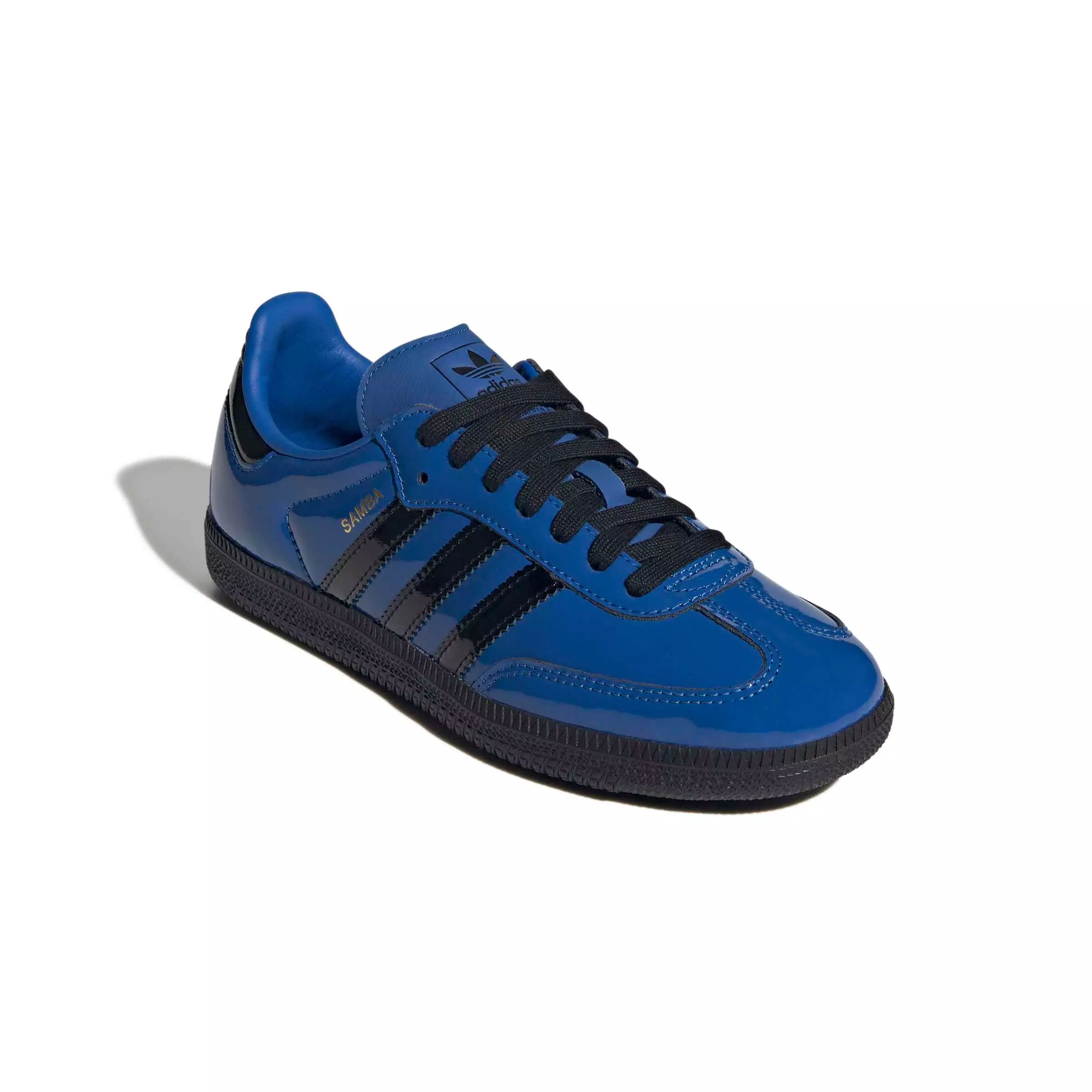 adidas Originals Samba OG "Blue/Core Black/Gold Metallic" Women's Shoe - BLUE/BLACK/GOLD