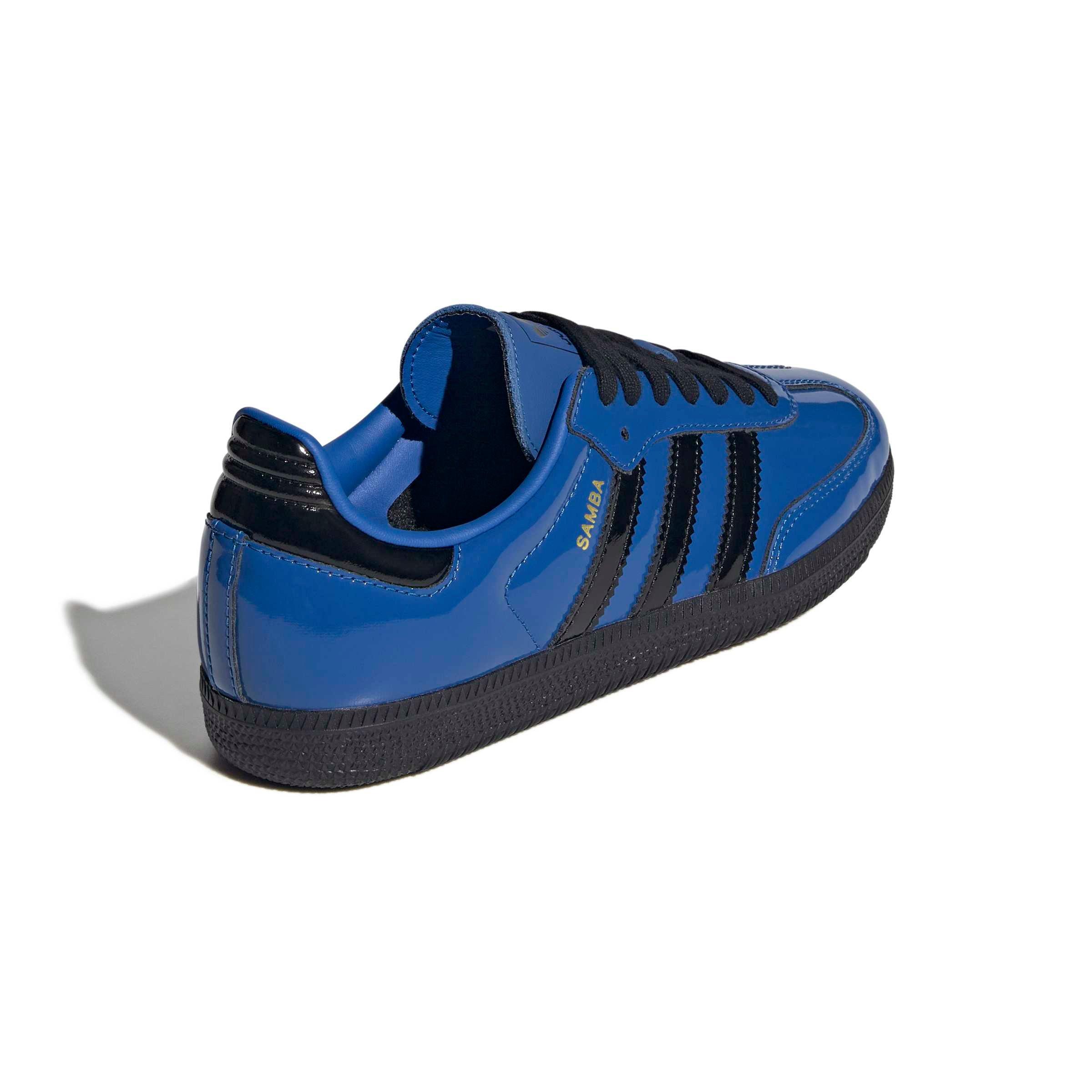 adidas Originals Samba OG "Blue/Core Black/Gold Metallic" Women's Shoe - BLUE/BLACK/GOLD Thumbnail View 4
