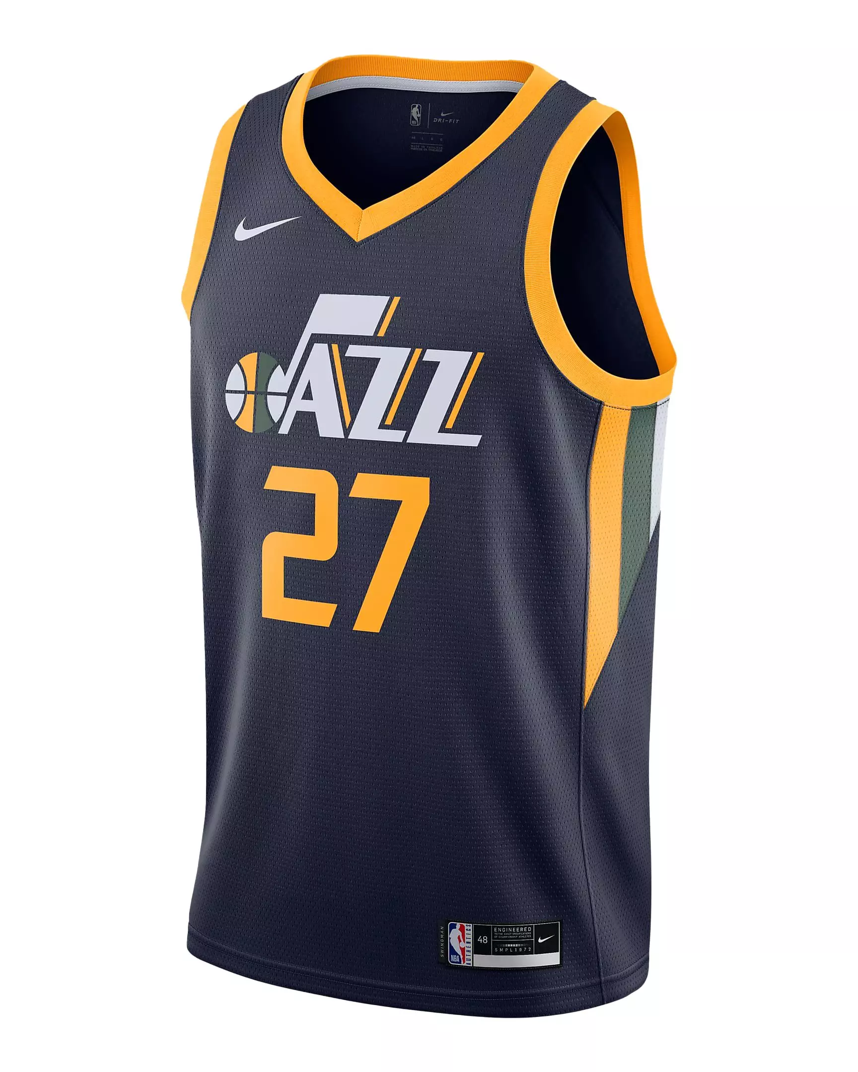 Nike Men's Rudy Gobert Utah Jazz NBA Icon Swingman Jersey 2020 - Blue - BLUE