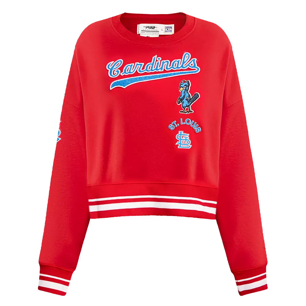 Pro Standard Women's St. Louis Cardinals Retro Classics Crewneck - Red - RED