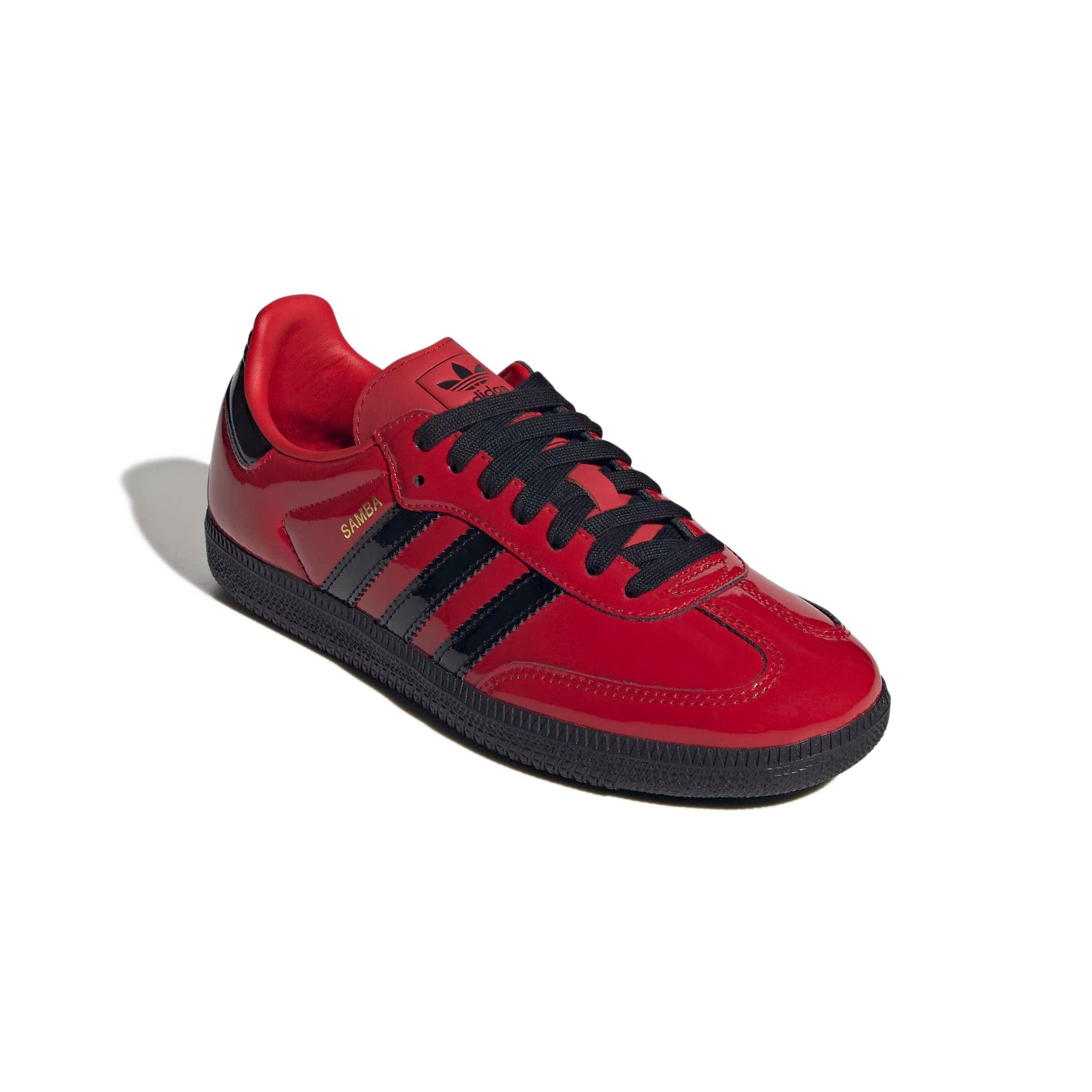 adidas Originals Samba OG "Better Scarlet/Core Black/Gold Metallic" Women's Shoe - SCARLET/BLACK/GOLD Thumbnail View 3