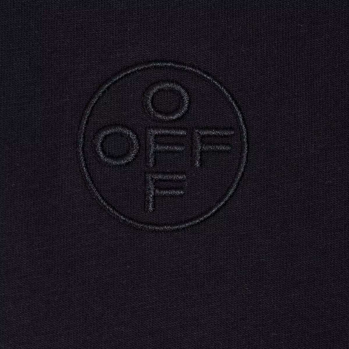 L/AB c/o Off-White Men's Chest Logo Classic Crew Undershirt (3 Pack) - Black - BLACK
