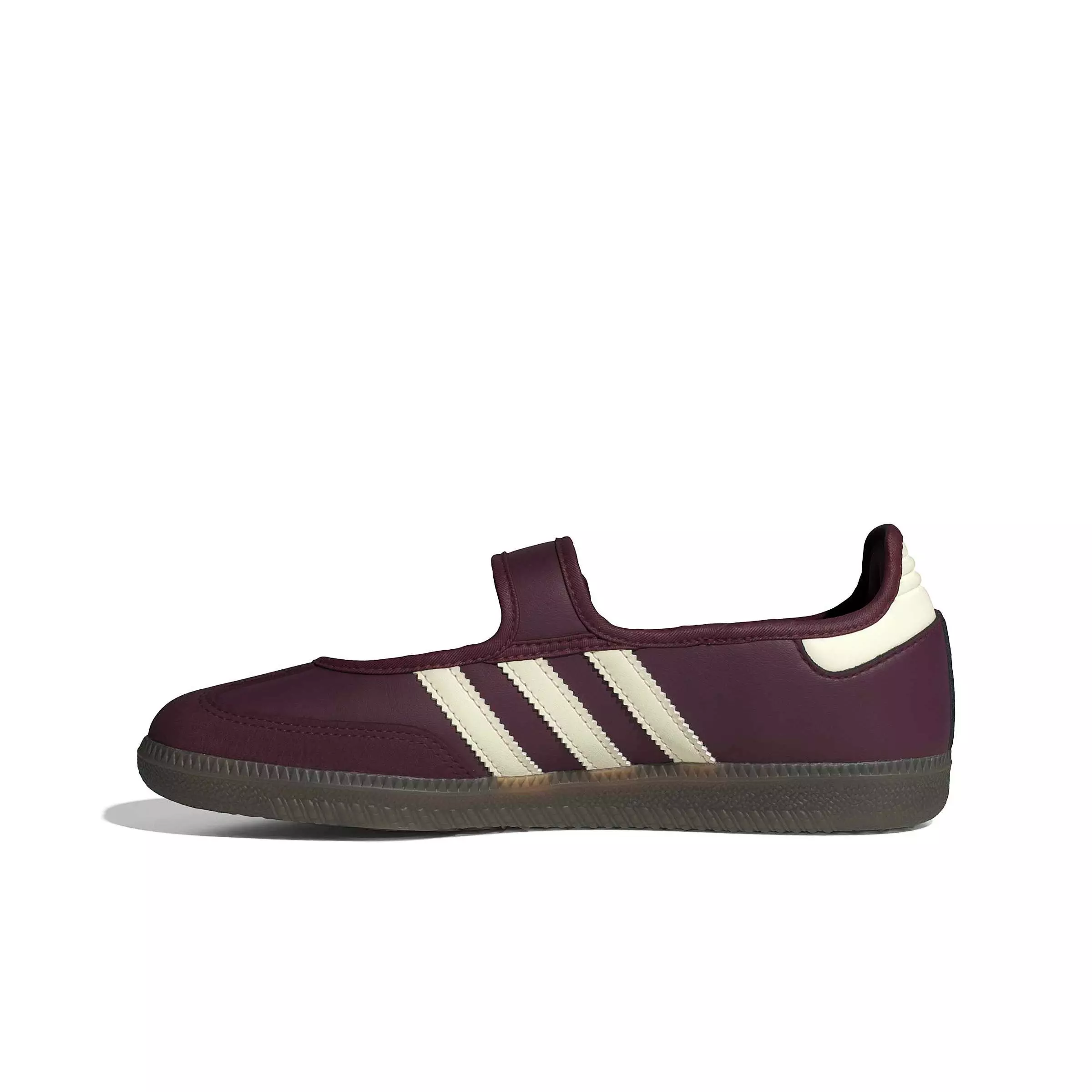 adidas Originals Samba OG "Maroon/Cream White/Gold Metallic" Women's Shoe - MAROON/CREAM/GOLD