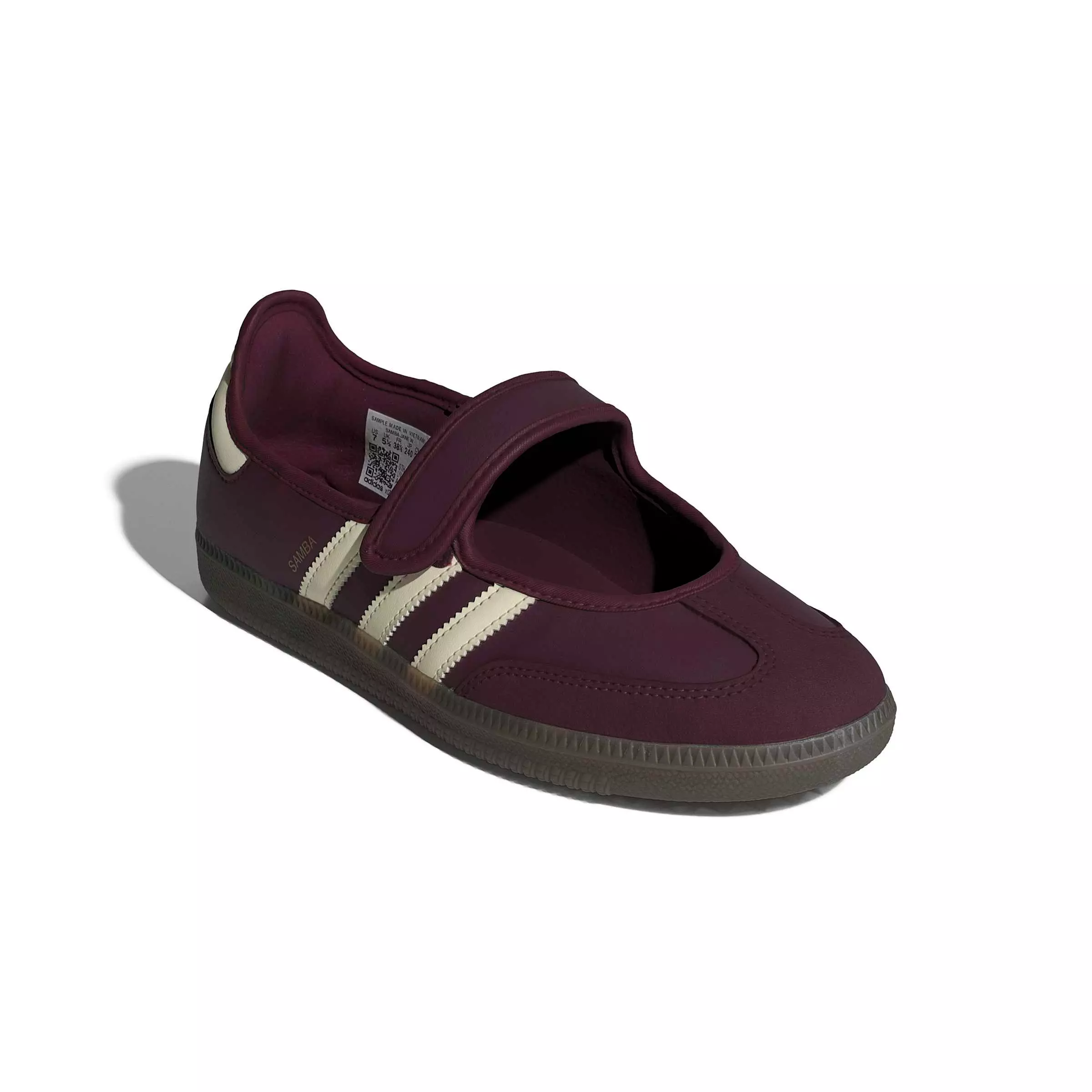 adidas Originals Samba OG "Maroon/Cream White/Gold Metallic" Women's Shoe - MAROON/CREAM/GOLD