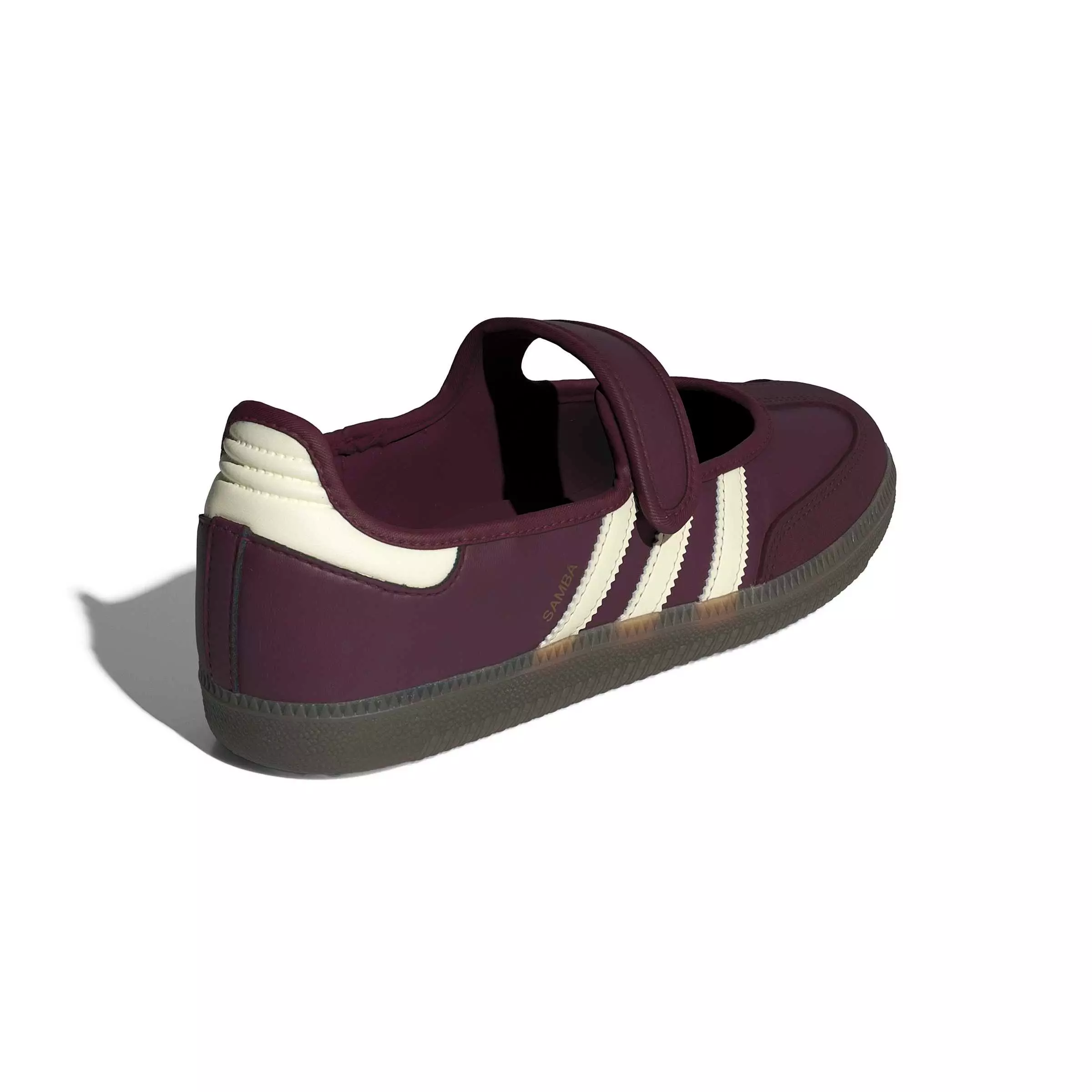 adidas Originals Samba OG "Maroon/Cream White/Gold Metallic" Women's Shoe - MAROON/CREAM/GOLD