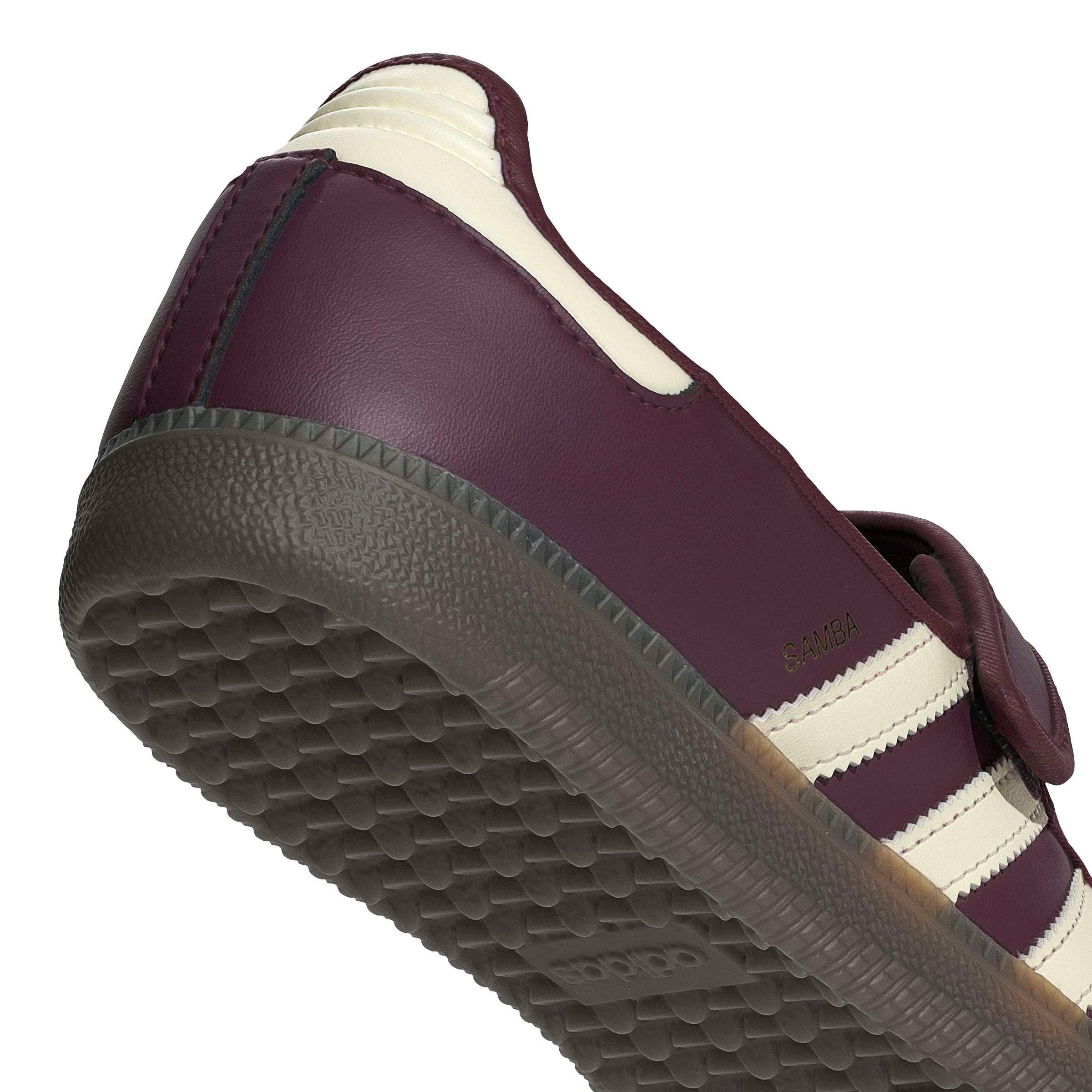 adidas Originals Samba Jane "Maroon/Cream White/Gold Metallic" Women's Shoe - MAROON/CREAM/GOLD Thumbnail View 8