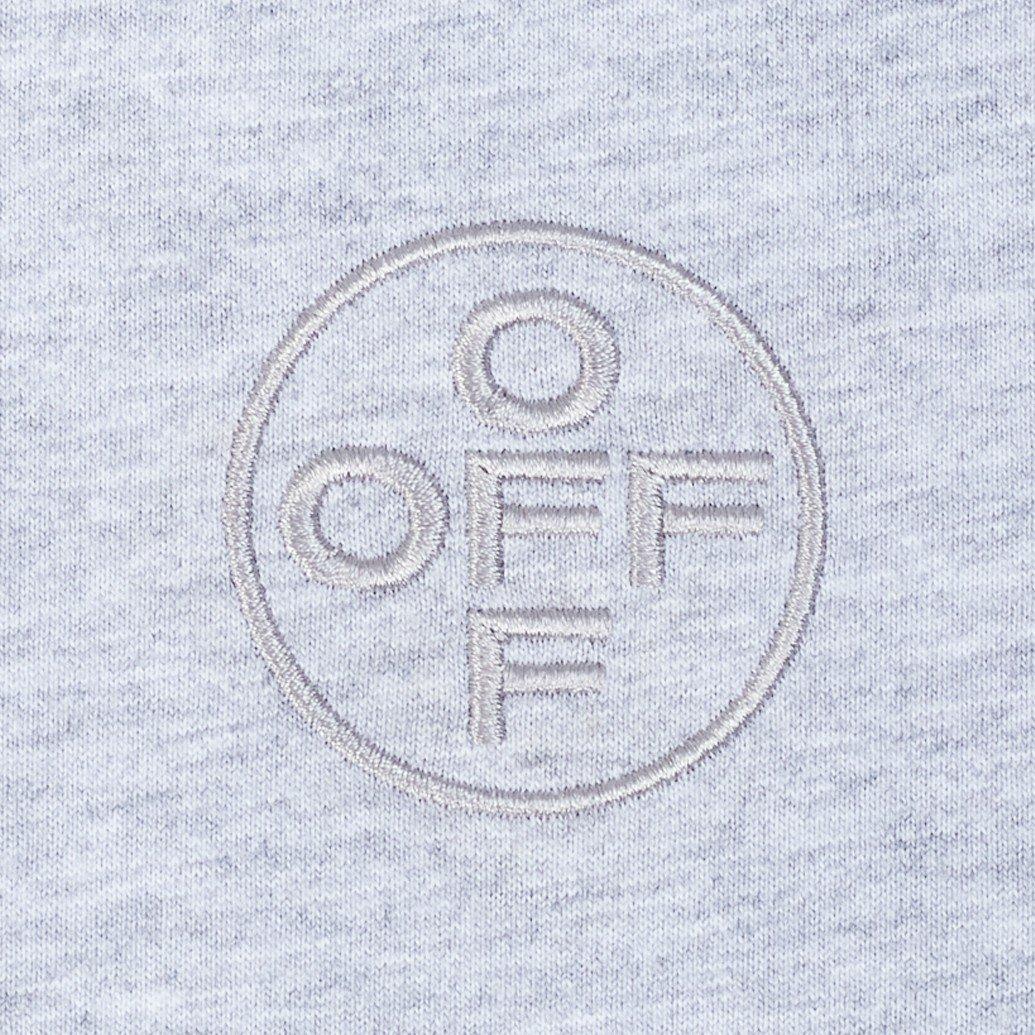 L/AB c/o Off-White Men's Chest Logo Classic Crew Undershirt (3 Pack) - Black/White/Grey - BLACK/WHITE/GREY