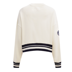 Pro Standard Women's New York Yankees Retro Classics Crewneck - Eggshell