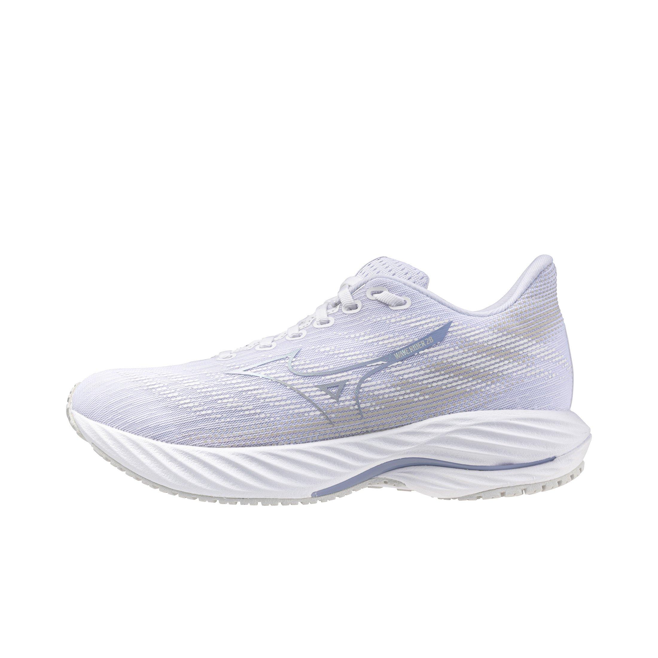 Mizuno Wave Rider 28 "White/Nimbus Cloud" Women's Running Shoe - WHITE/CLOUD Thumbnail View 2