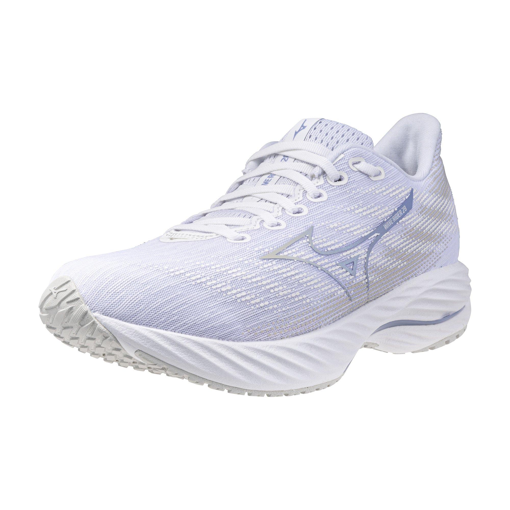 Mizuno Wave Rider 28 "White/Nimbus Cloud" Women's Running Shoe - WHITE/CLOUD Thumbnail View 3