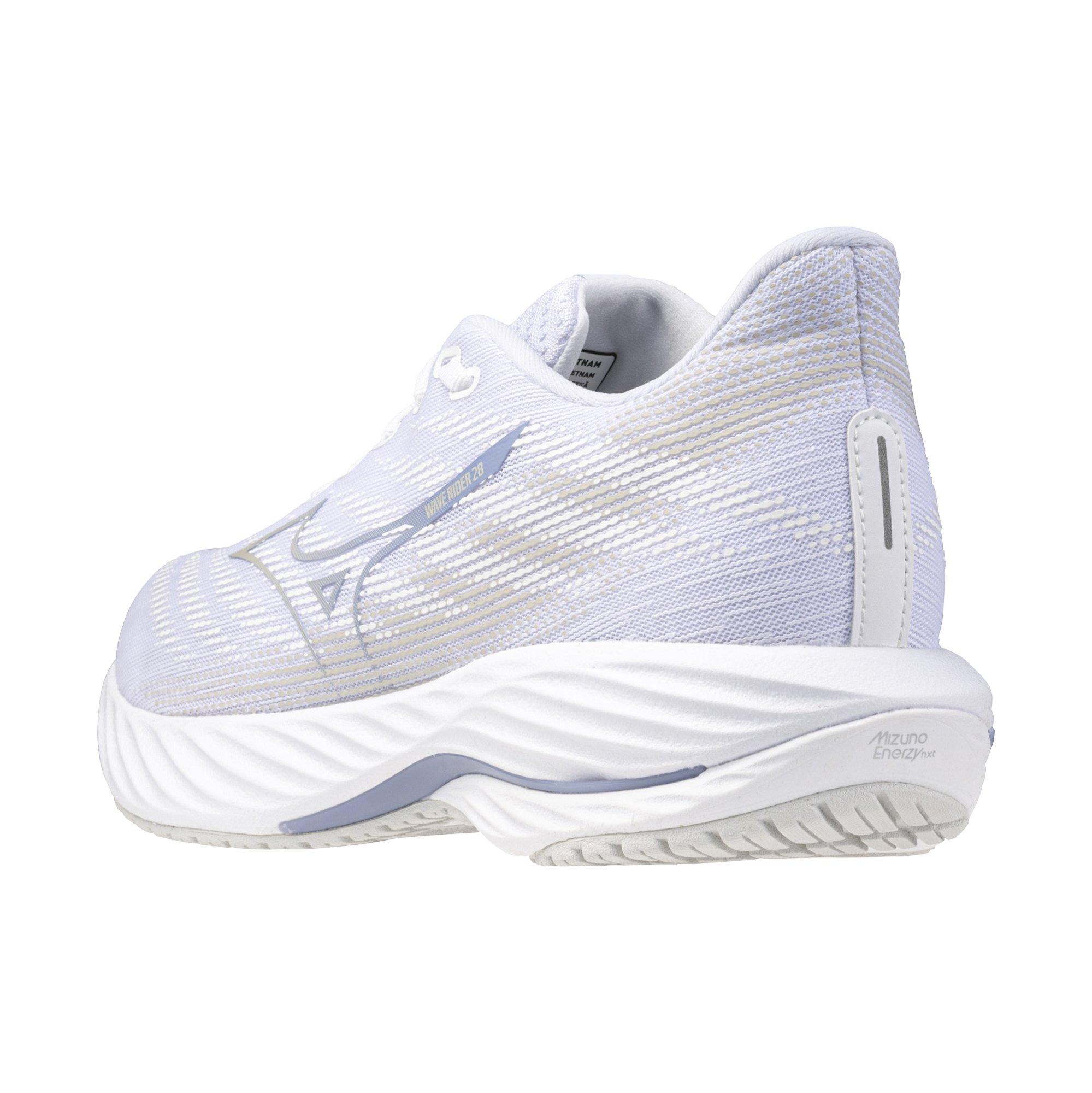 Mizuno Wave Rider 28 "White/Nimbus Cloud" Women's Running Shoe - WHITE/CLOUD Thumbnail View 4