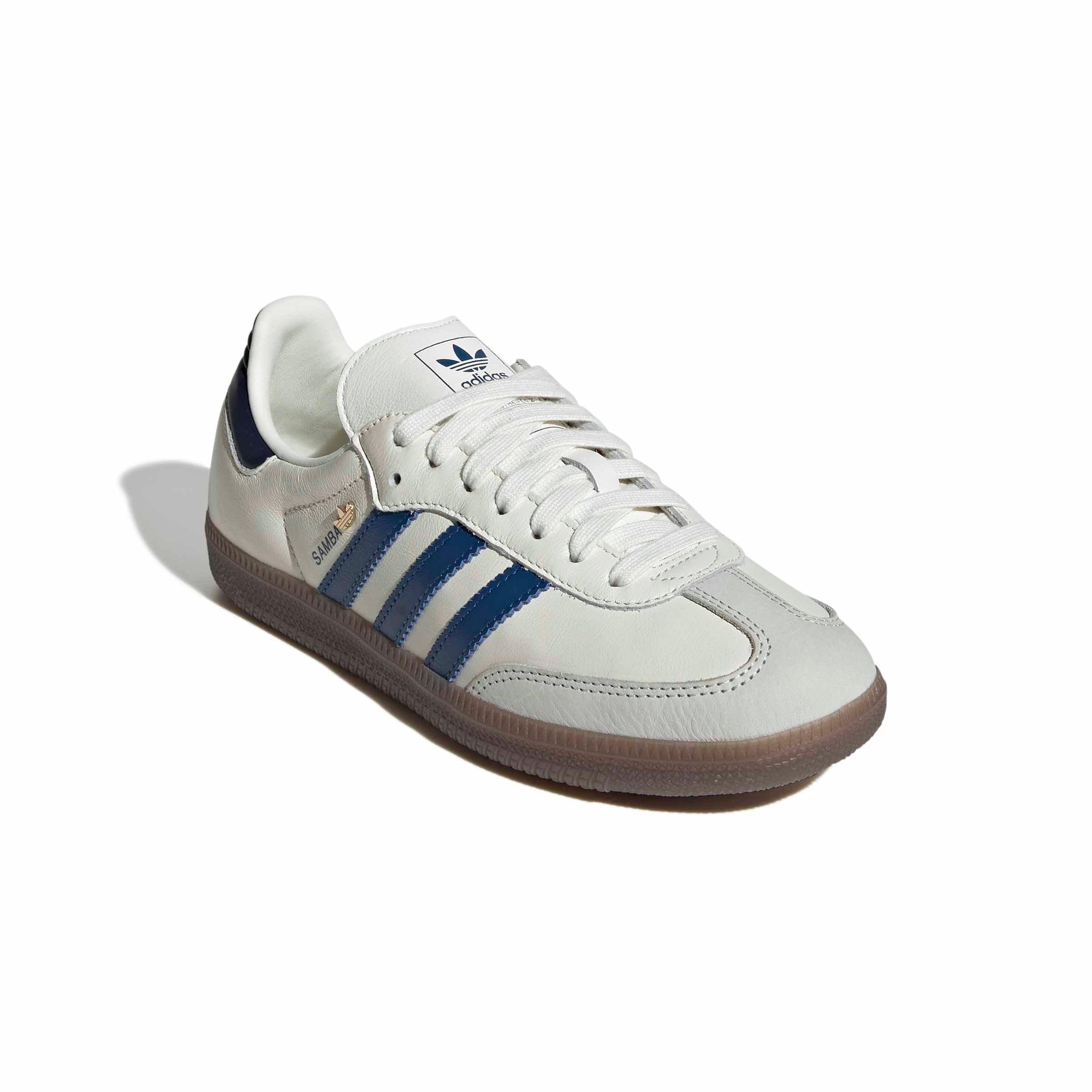 adidas Originals Samba OG "Off White/Dusky Petrol/Night Indigo" Women's Shoe - OFF WHITE/DUSKY/INDIGO Thumbnail View 3