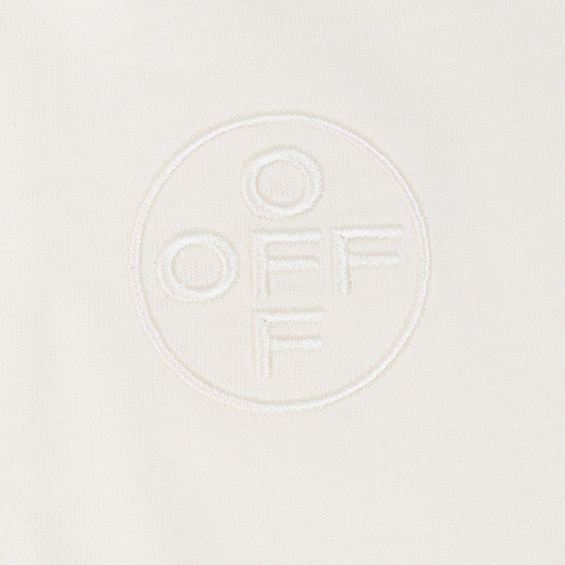 L/AB c/o Off-White Men's Chest Logo Classic Crew Undershirt (3 Pack) - Marshmallow/Birch/Grey - MARSHMALLOW/BIRCH/GREY