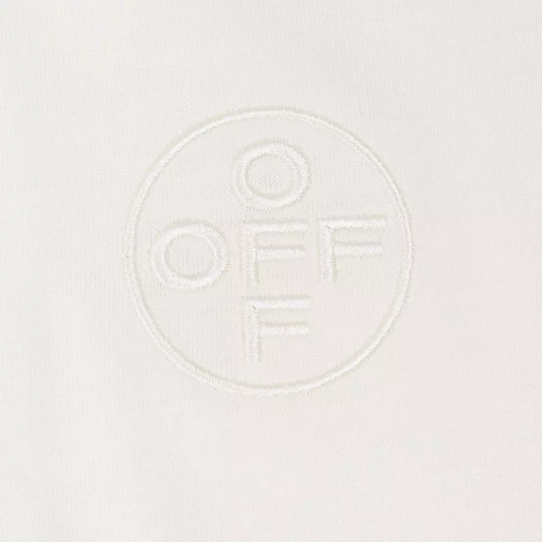 L/AB c/o Off-White Men's Chest Logo Classic Crew Undershirt (3 Pack) - Marshmallow/Birch/Grey - MARSHMALLOW/BIRCH/GREY