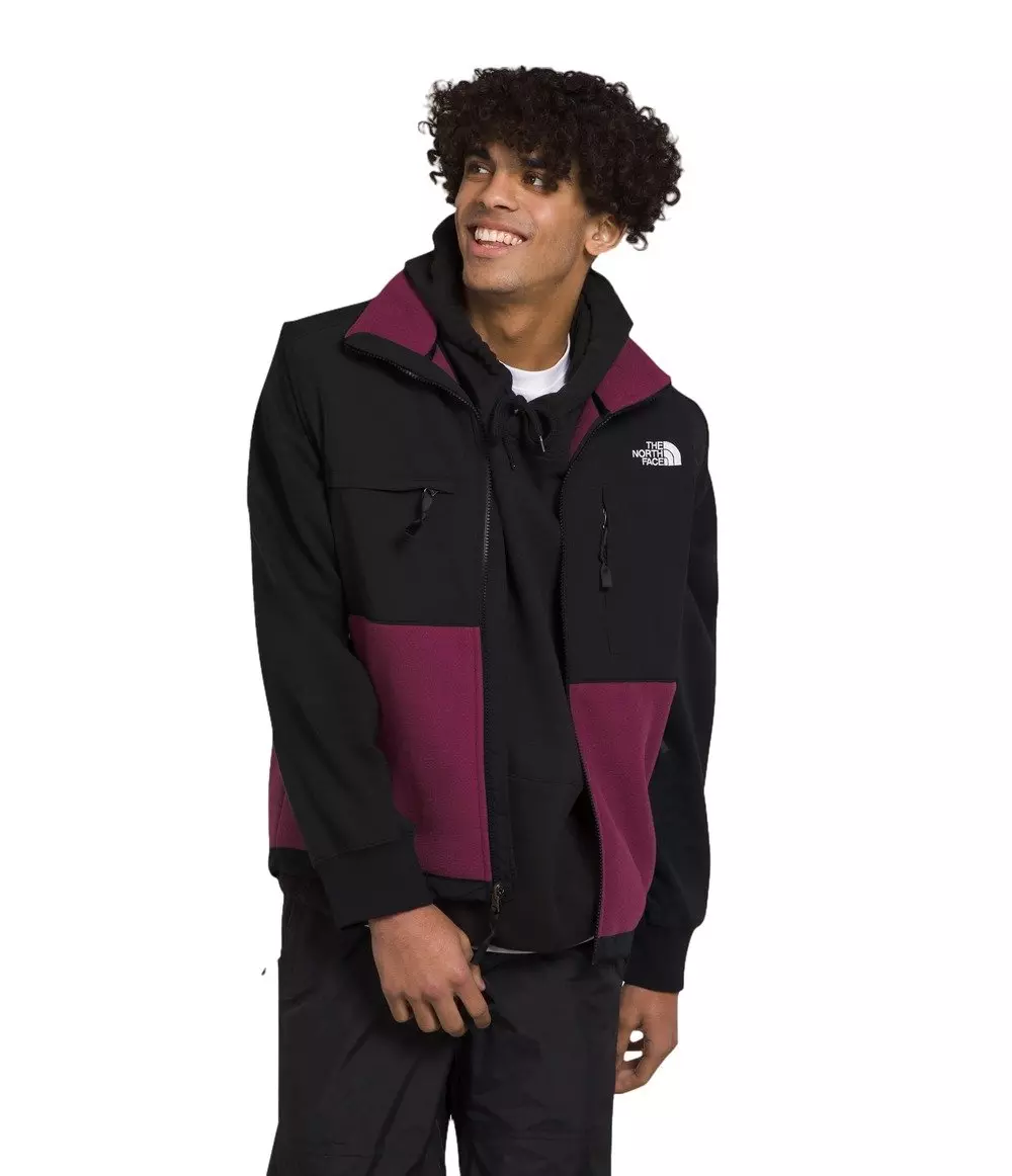 The North Face Men’s Denali Vest - MAROON/BLACK