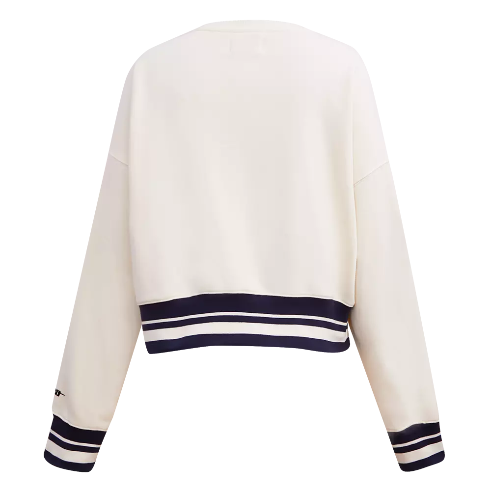 Pro Standard Women's Houston Astros Retro Classics Crewneck - Eggshell - EGGSHELL