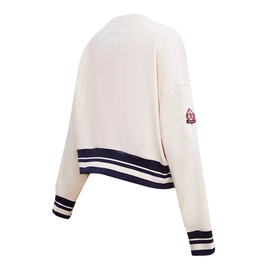Pro Standard Women's Houston Astros Retro Classics Crewneck - Eggshell - EGGSHELL