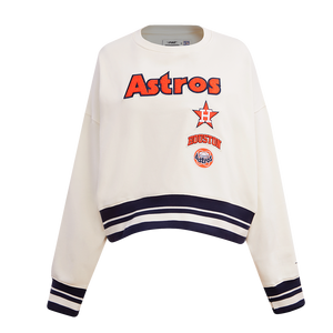 Pro Standard Women's Houston Astros Retro Classics Crewneck - Eggshell
