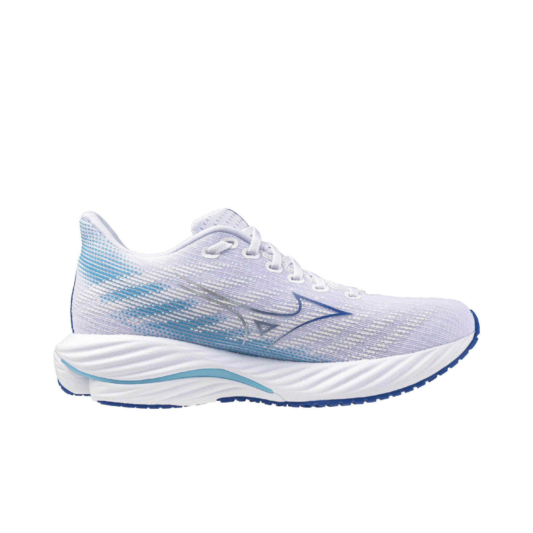 Mizuno Wave Rider 28 "White/Mugen Blue" Women's Running Shoe - WHITE/BLUE Thumbnail View 1