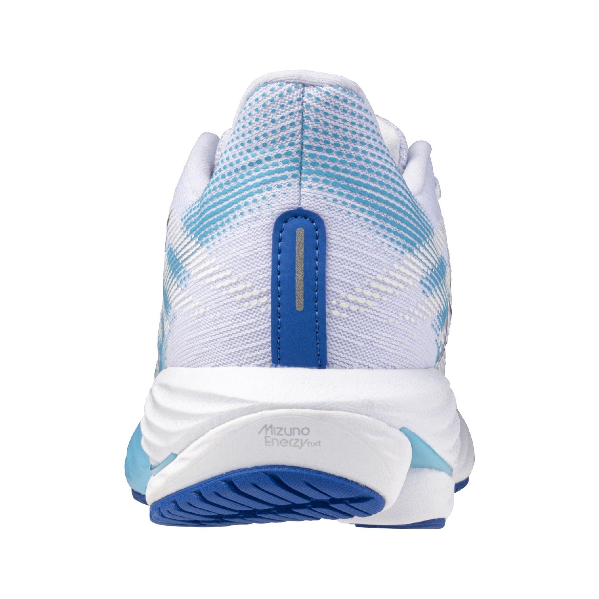 Mizuno Wave Rider 28 "White/Mugen Blue" Women's Running Shoe - WHITE/BLUE Thumbnail View 8