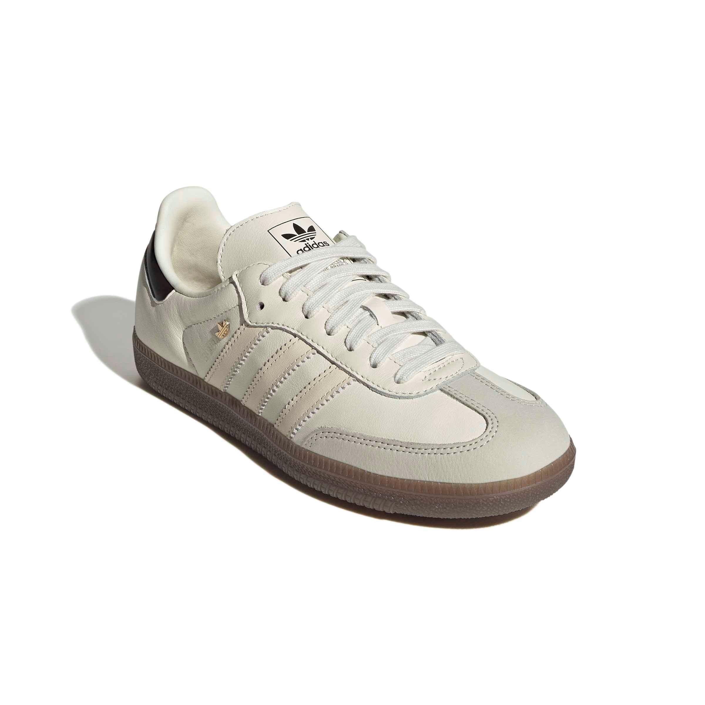 adidas Originals Samba OG "Off White/Wonder White/Aurora Coffee" Women's Shoe - OFF WHITE/WHITE/COFFEE Thumbnail View 3