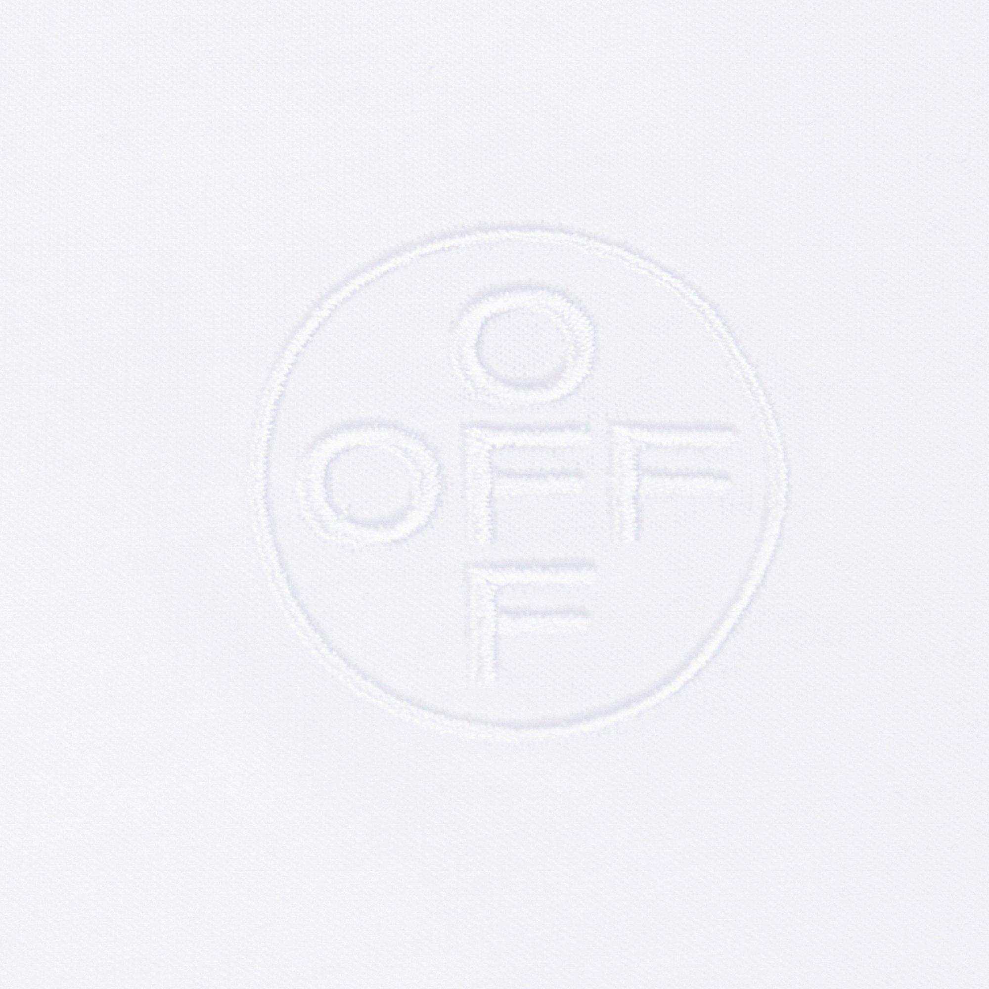 L/AB c/o Off-White Men's Chest Logo Classic Crew Undershirt (3 Pack) - White - WHITE