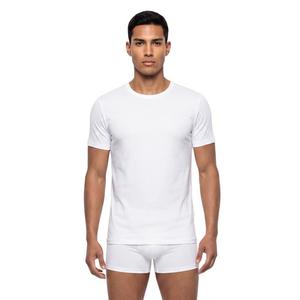 L/AB c/o Off-White Men's Chest Logo Classic Crew Undershirt (3 Pack) - White - WHITE