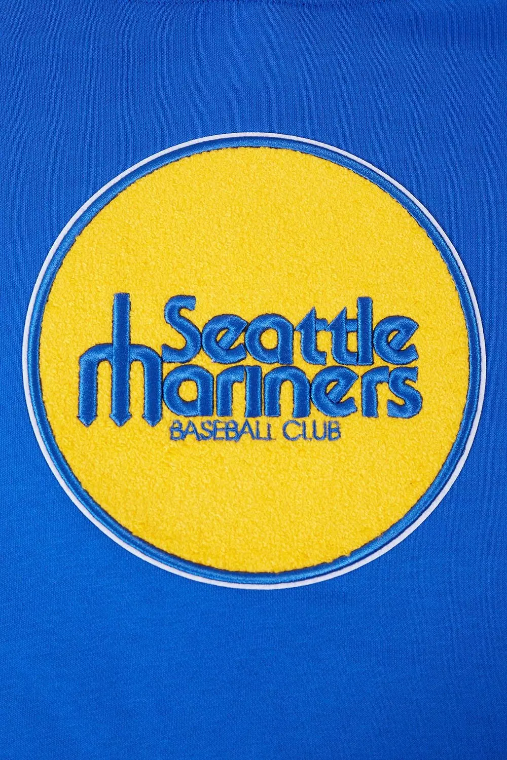 Pro Standard Women's MLB Seattle Mariners Retro Classic Cropped Fleece Hoodie - Royal Blue - ROYAL