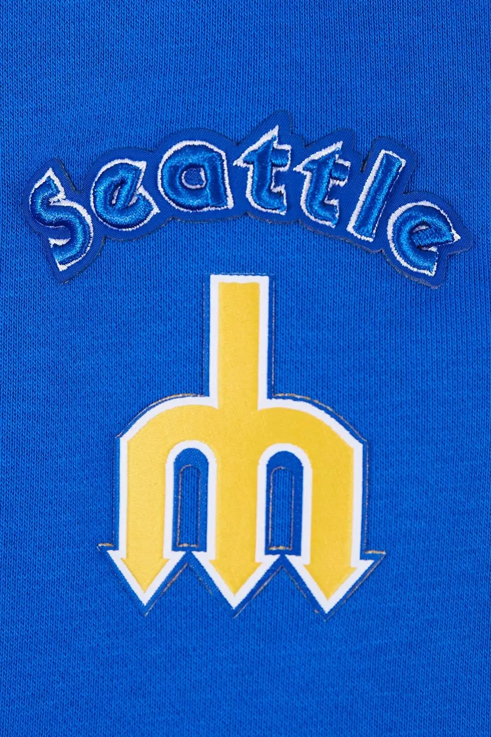 Pro Standard Women's MLB Seattle Mariners Retro Classic Cropped Fleece Hoodie - Royal Blue - ROYAL