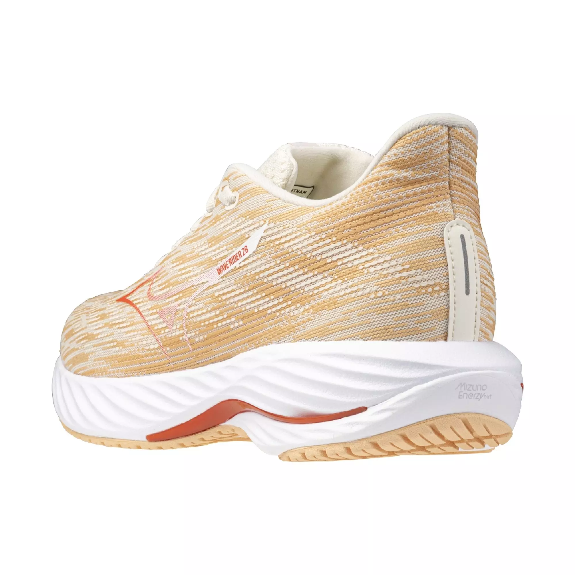 Mizuno Wave Rider 28 "Pristine/Spicy Orange" Women's Running Shoe - PRISTINE/ORANGE