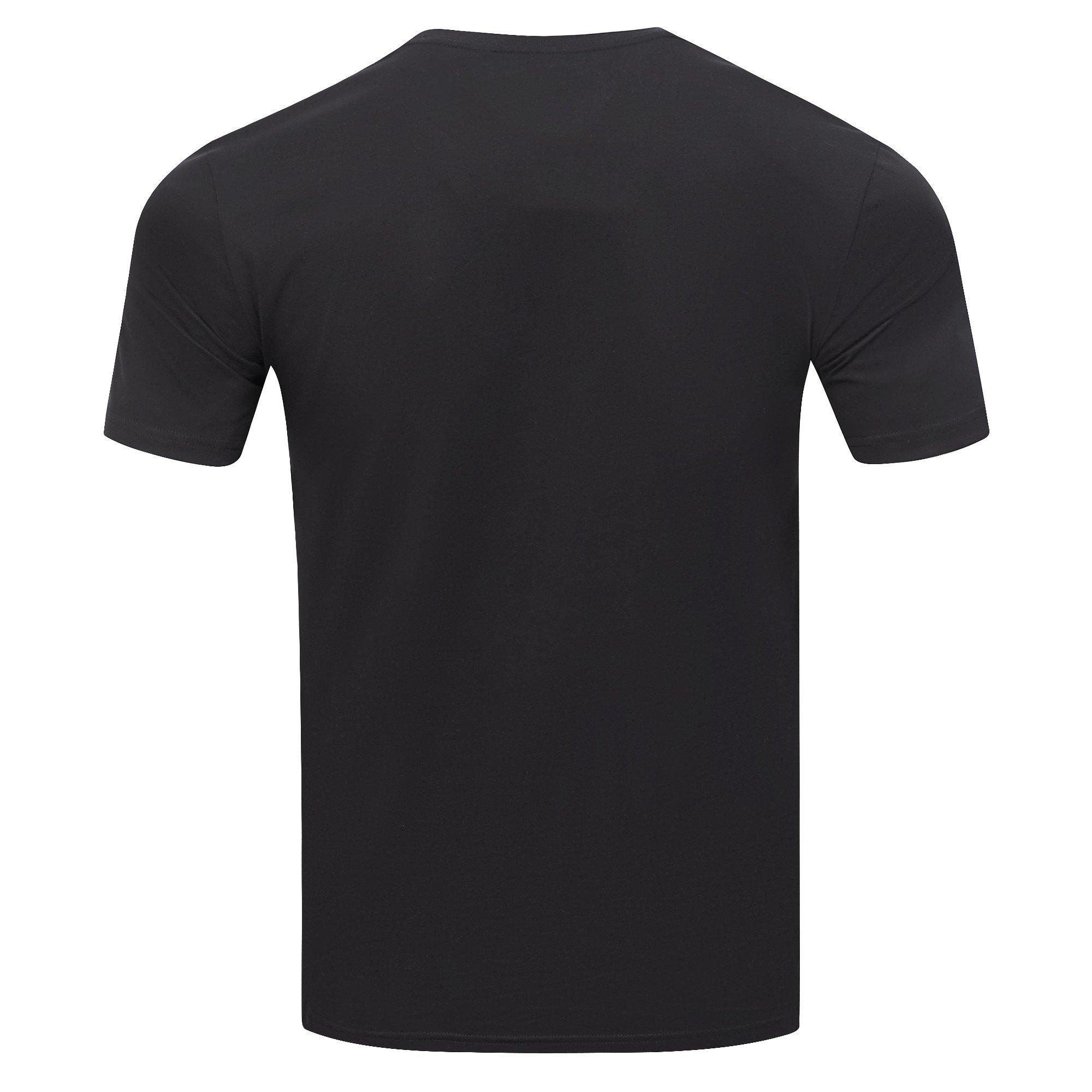L/AB c/o Off-White Men's Chest Logo Slim Crew Undershirt (3 Pack) - Black - BLACK