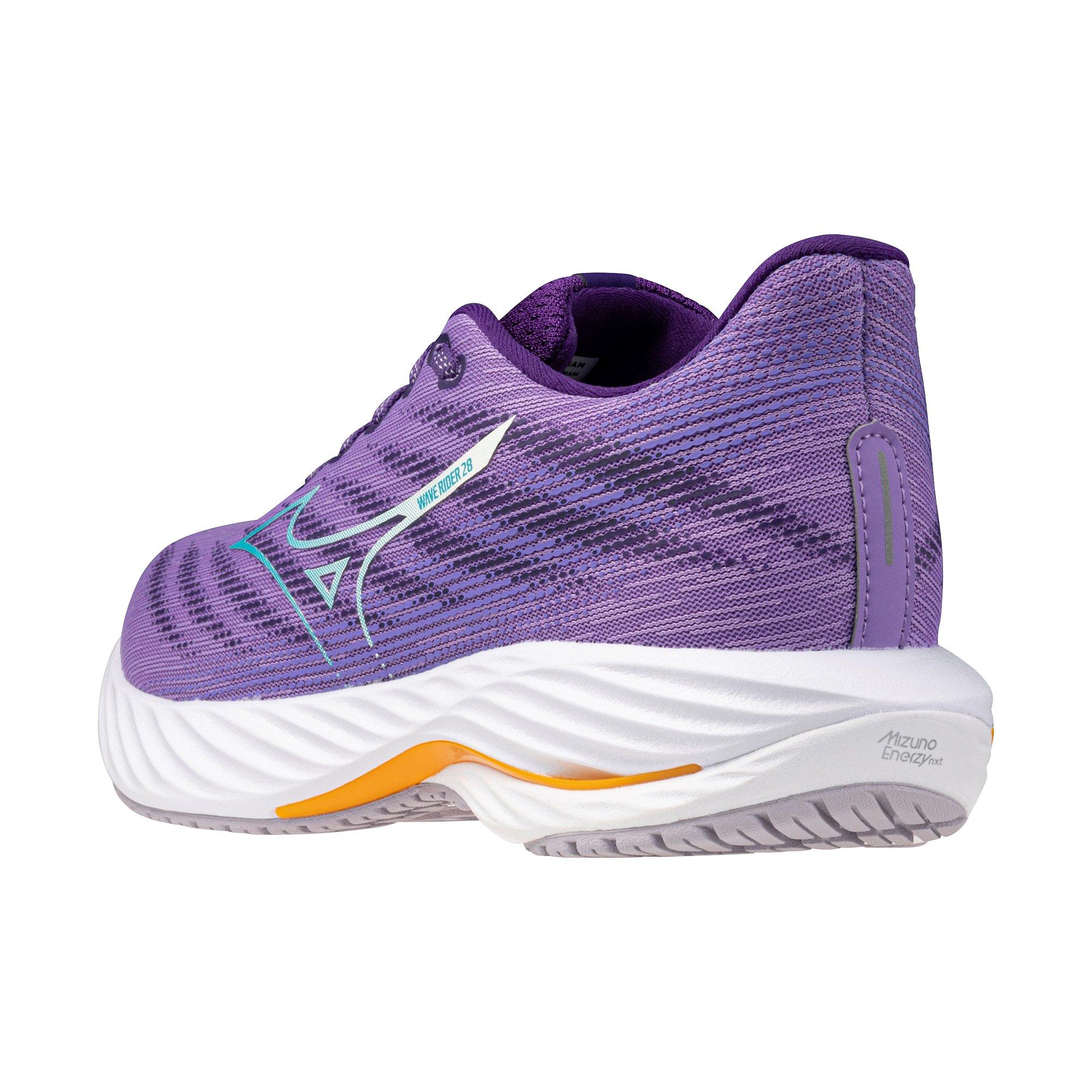 Mizuno Wave Rider 28 "Paisley Purple/Ceramic" Women's Running Shoe - PURPLE/CERAMIC Thumbnail View 4