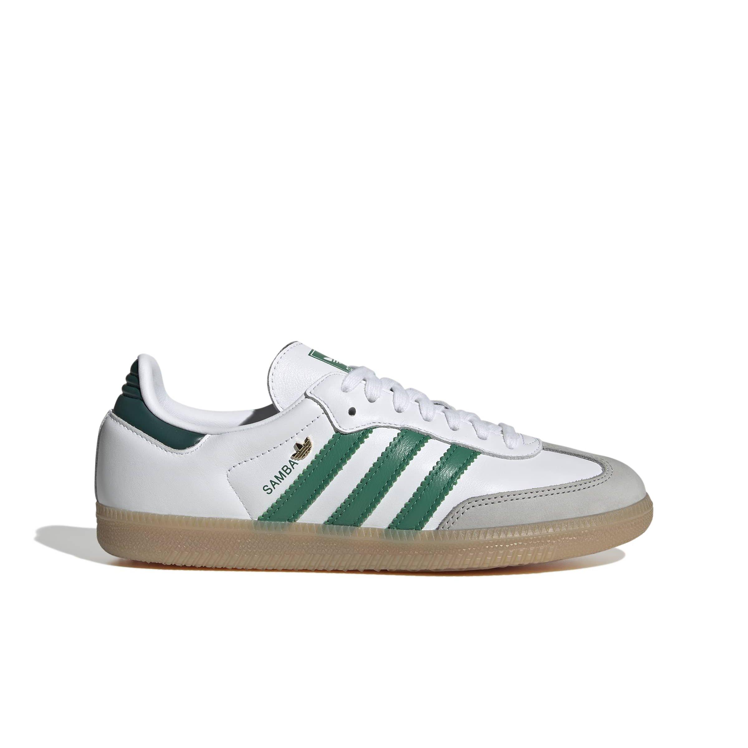 adidas Originals Samba OG "Ftwr White/Bold Green/Collegiate Green" Women's Shoe - WHITE/GREEN/GREEN Thumbnail View 1