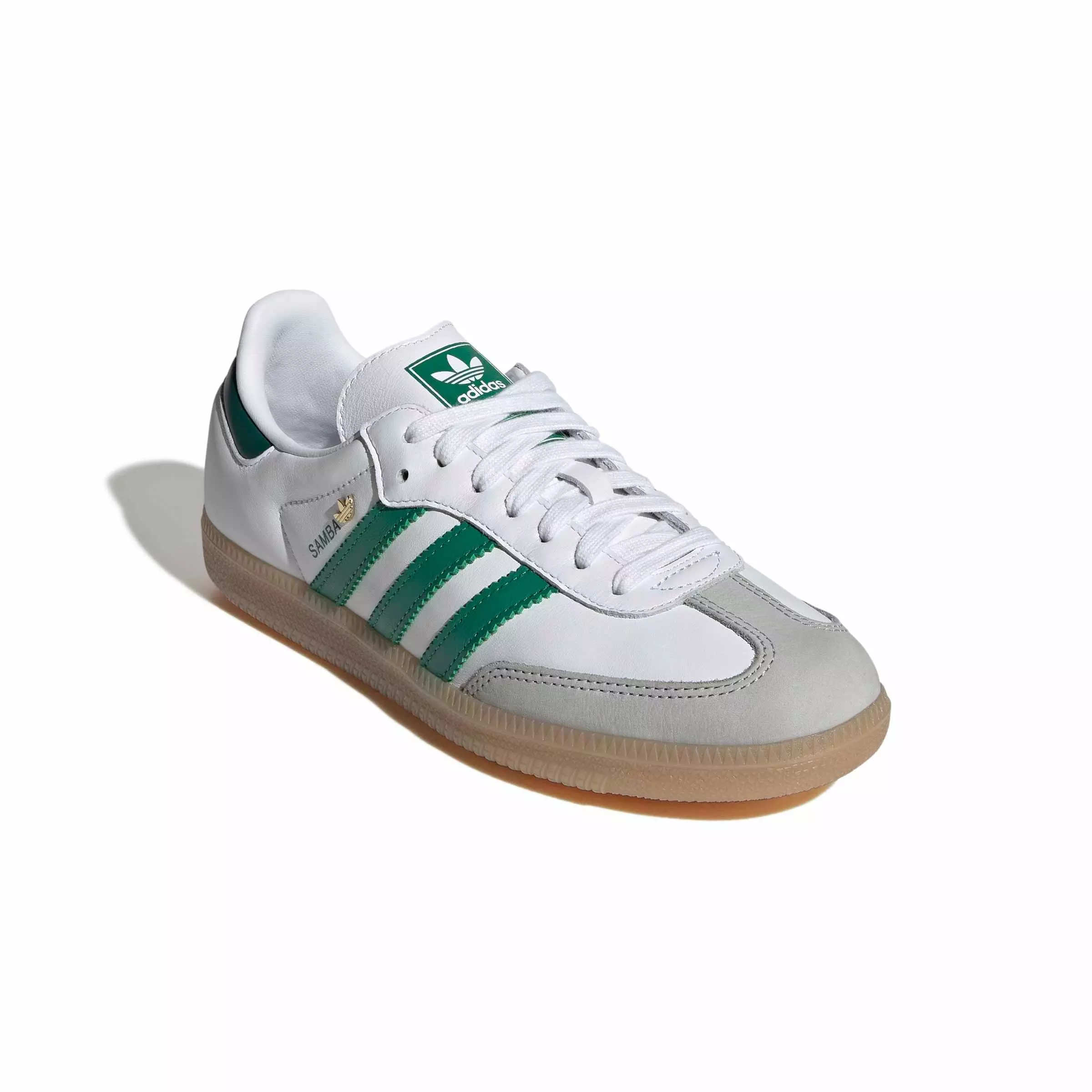 adidas Originals Samba OG "Ftwr White/Bold Green/Collegiate Green" Women's Shoe - WHITE/GREEN/GREEN